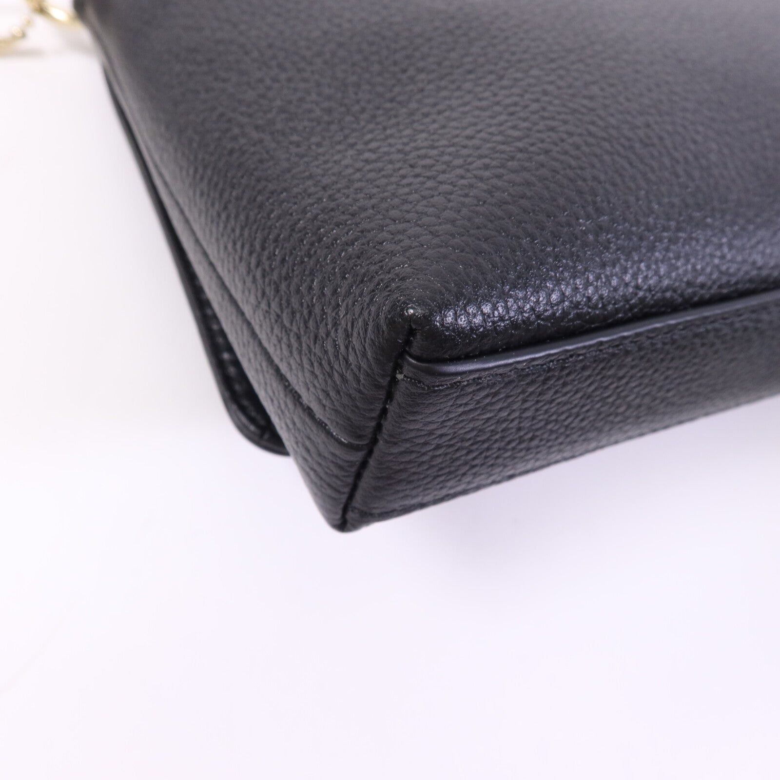 COACH 牛皮皮革Shoulder Bag金扣肩背袋