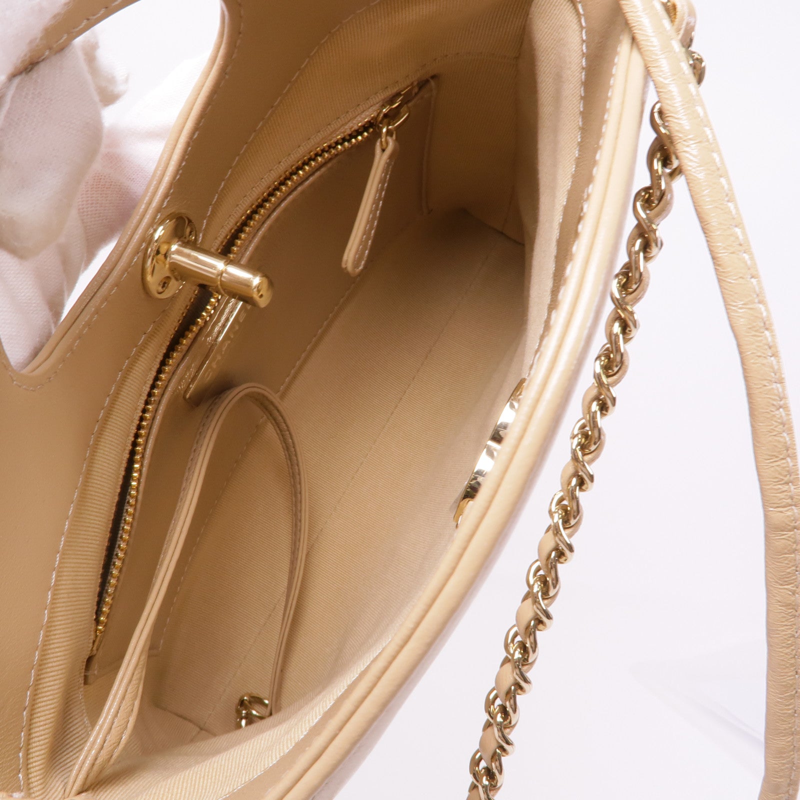 CHANEL 羊皮皮革Chanel 31 Mini金扣手挽肩背兩用袋