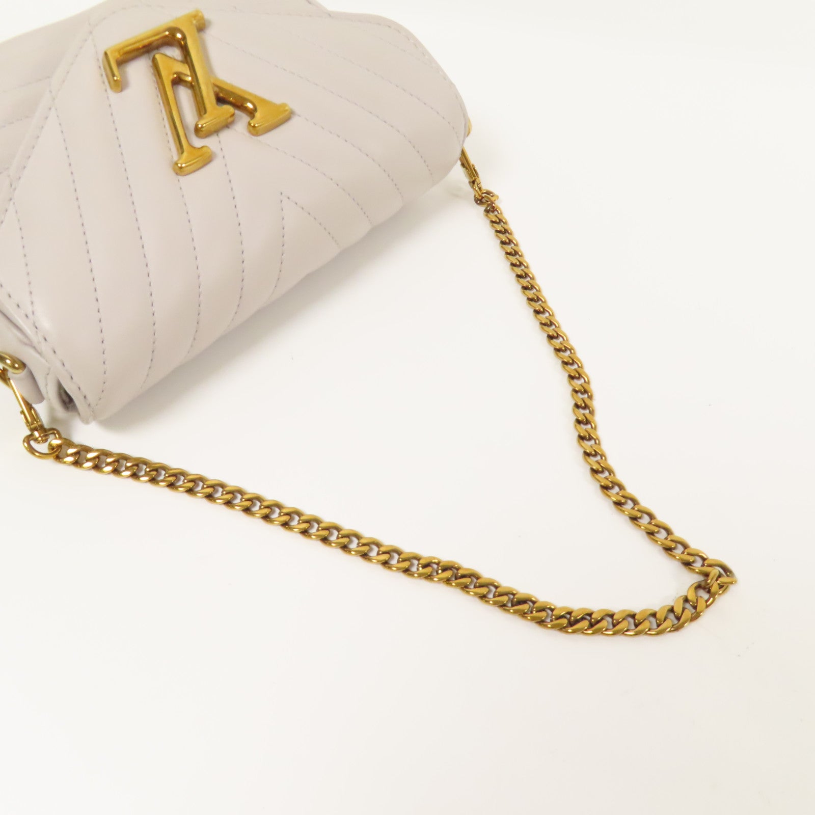 LOUIS VUITTON 牛皮皮革New Wave Multi Pochettem金扣手挽肩背兩用袋