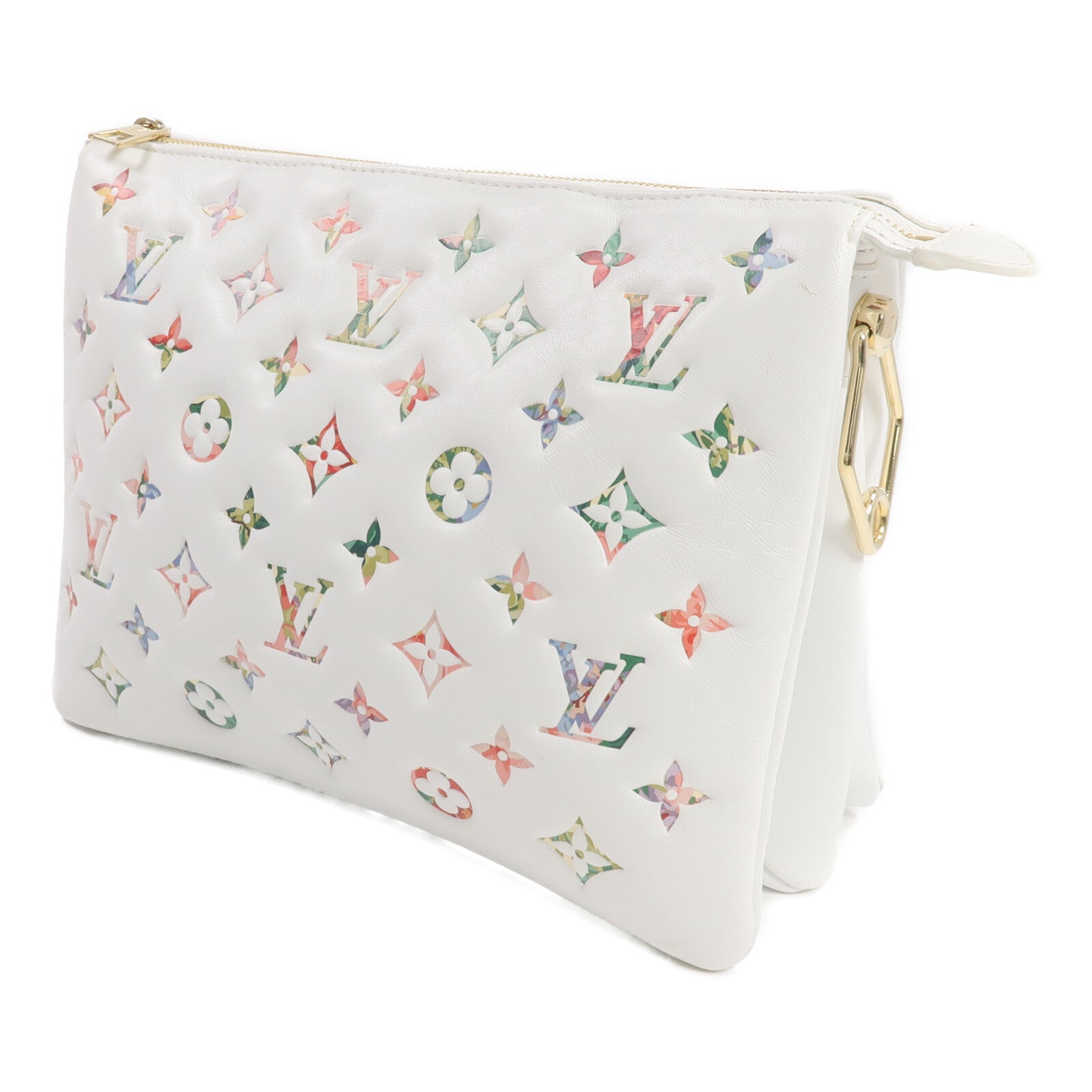 LOUIS VUITTON 羊皮皮革Coussin PM金扣手挽肩背兩用袋