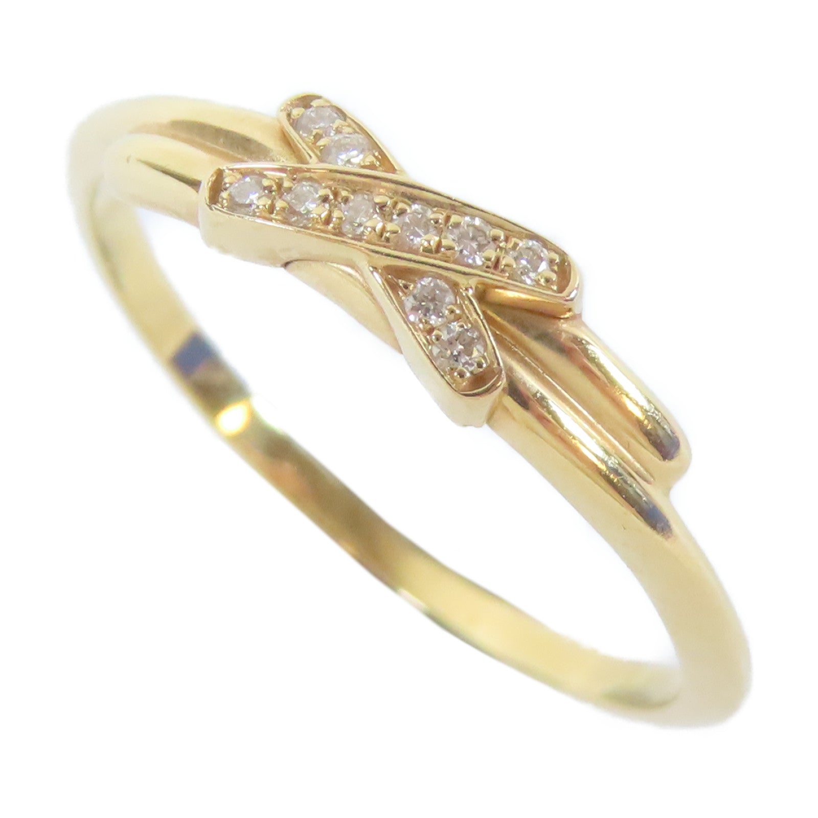 Chaumet 18K黃金Lien Diamond Ring戒指Chaumet#55/US#7