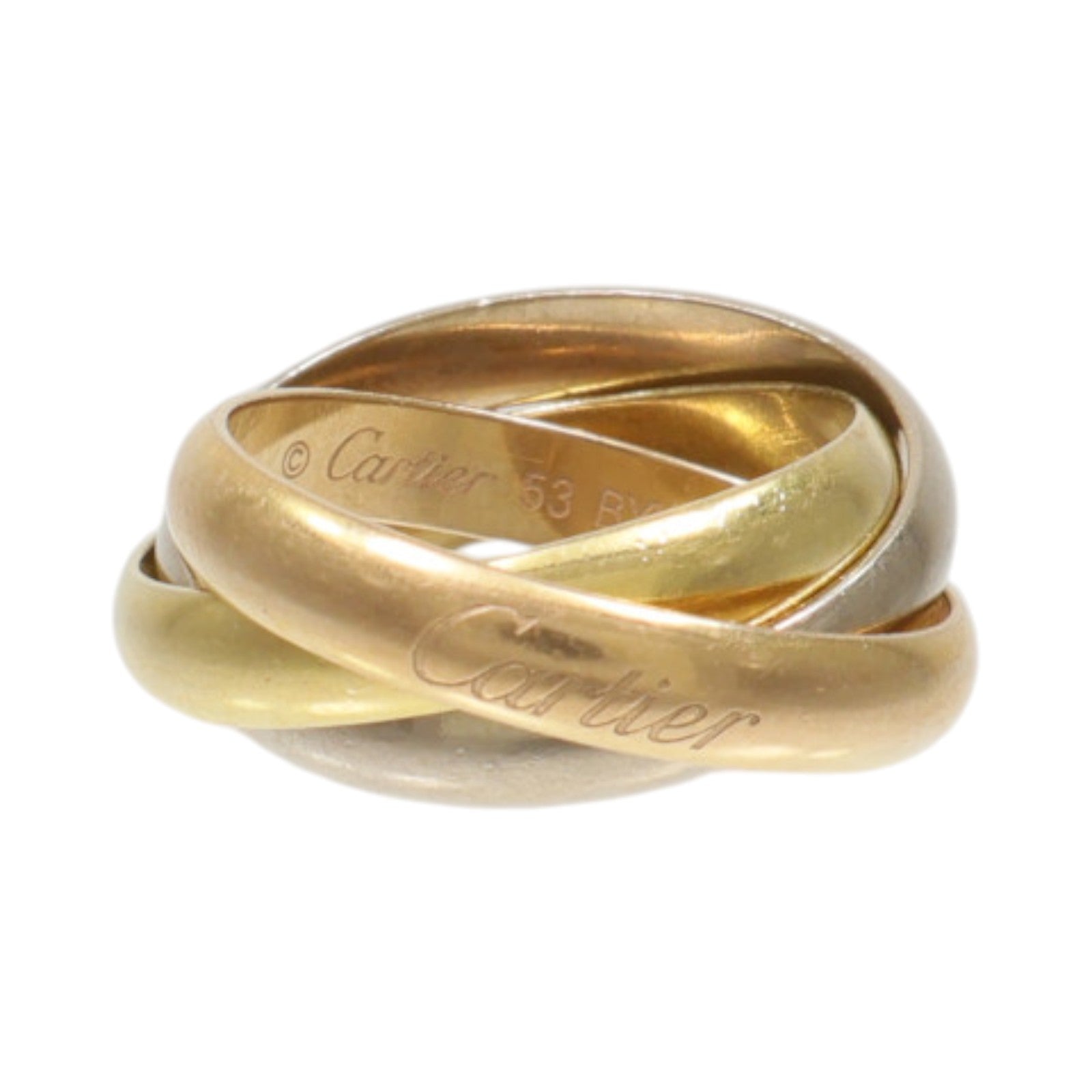 CARTIER 18K黃金/白金/玫瑰金Trinity Ring戒指