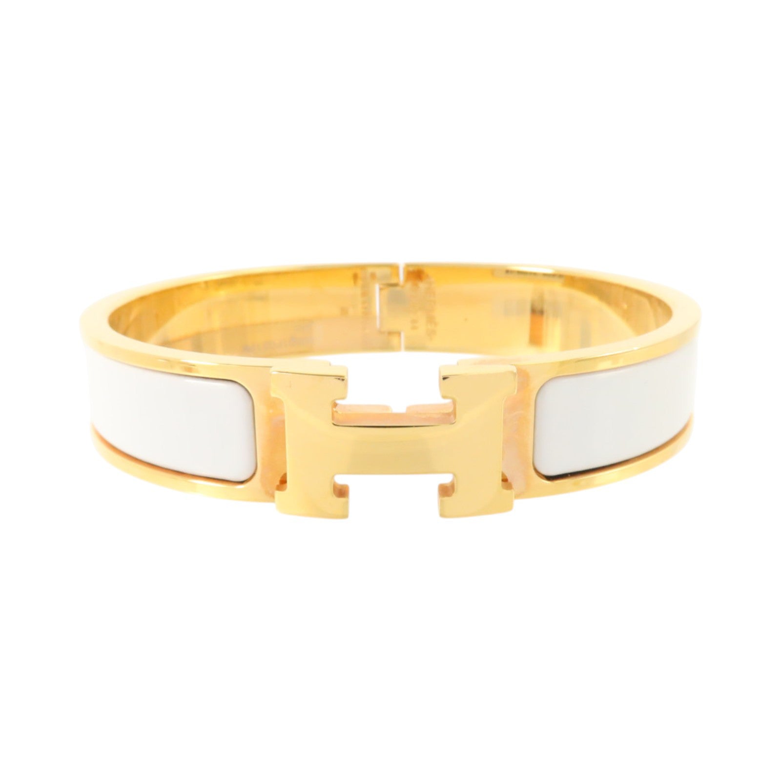 HERMES 金屬/琺瑯Clic H Bracelet金扣手鏈