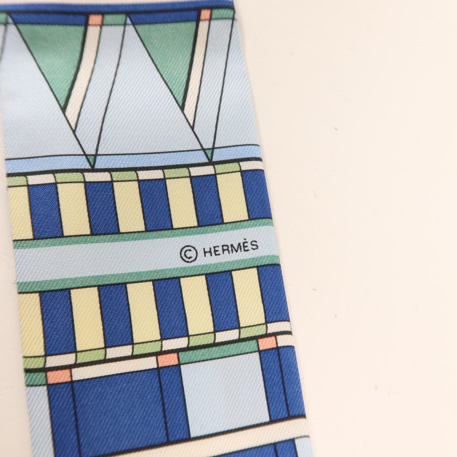 HERMES 絲質Twilly絲巾