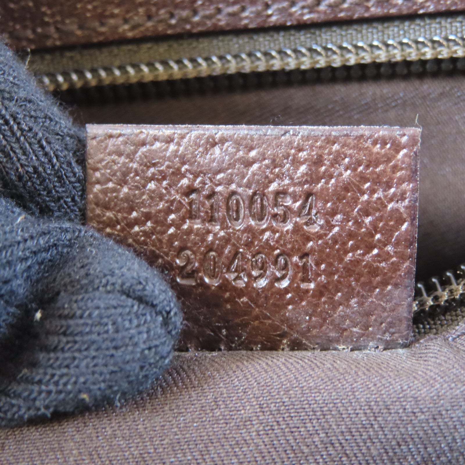 GUCCI 帆布Shoulder Bag銀扣肩背袋啡色