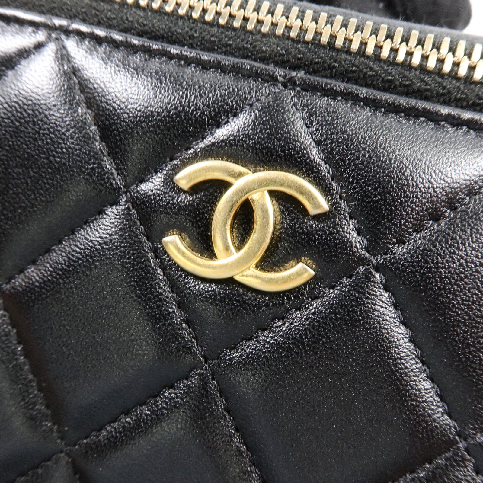 CHANEL 羊皮皮革Vanity Case Top Handle手挽肩背兩用袋