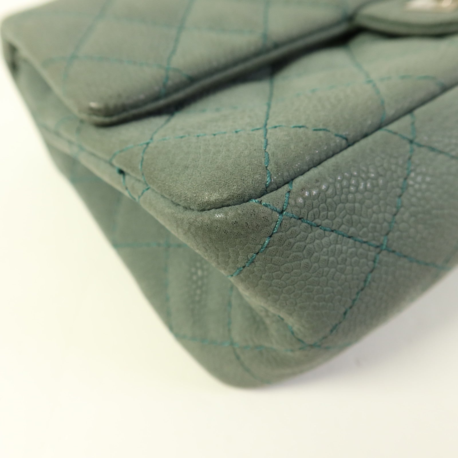 CHANEL 牛皮皮革2.55銀扣鏈帶肩背袋