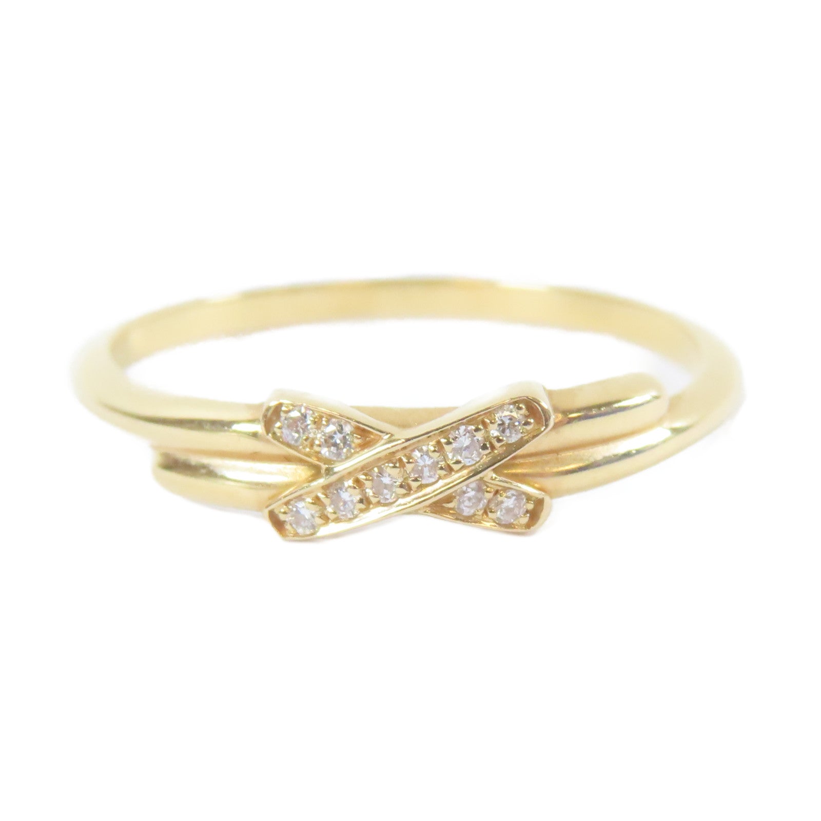 Chaumet 18K黃金Lien Diamond Ring戒指Chaumet#55/US#7