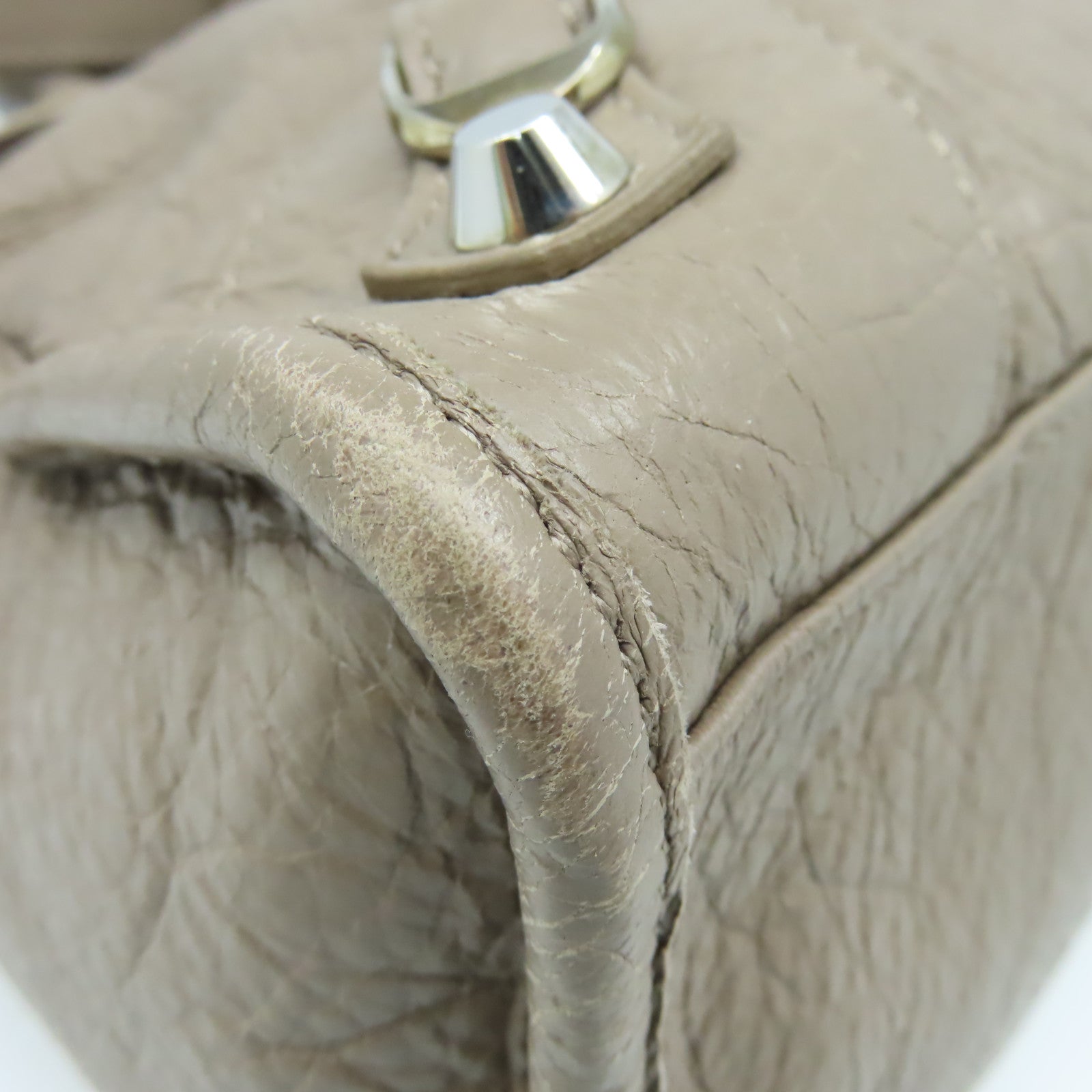 BALENCIAGA 【激減優惠】牛皮皮革City Small 2Way Shoulder Bag手挽肩背兩用袋啡色