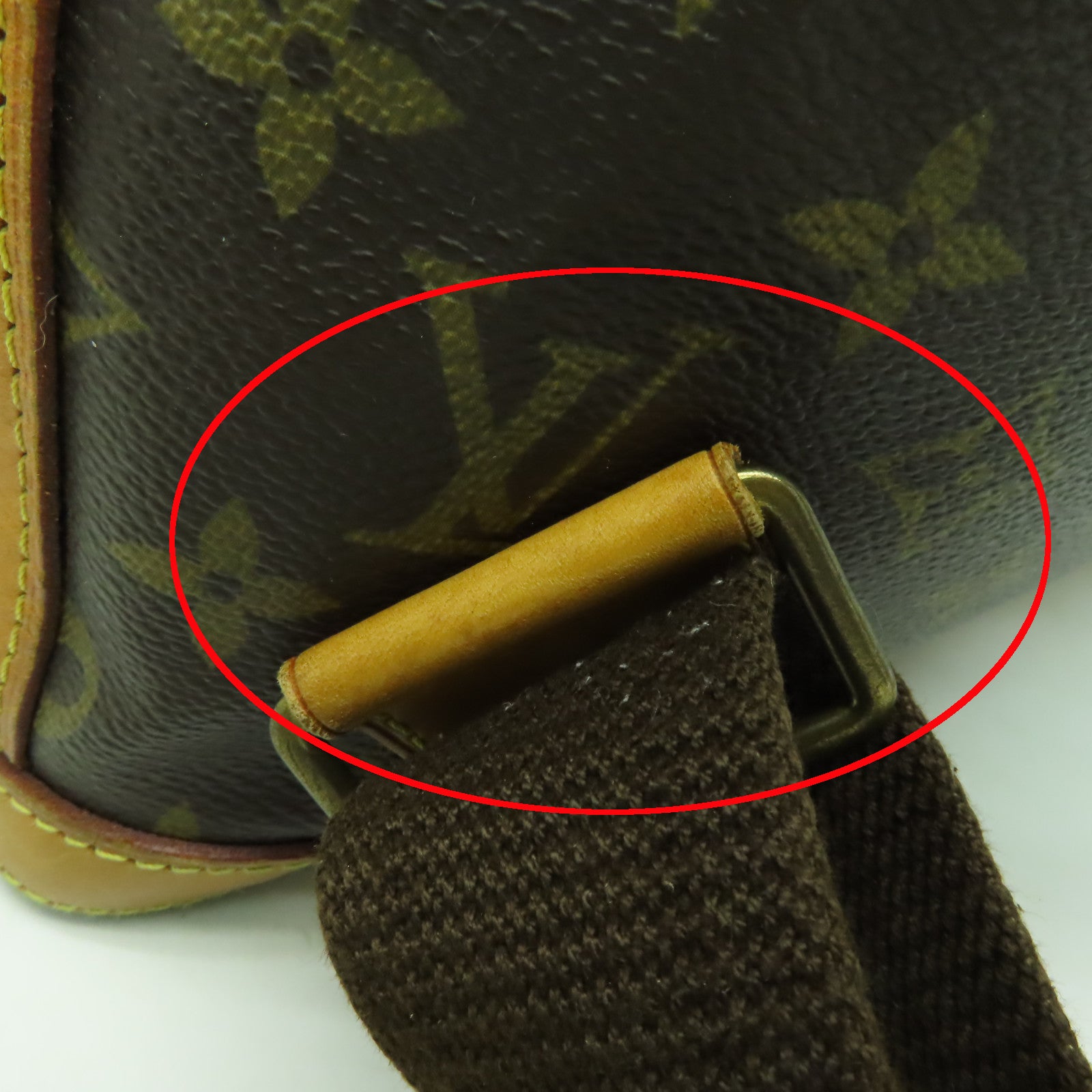 LOUIS VUITTON Monogram Bosphore金扣背包棕色