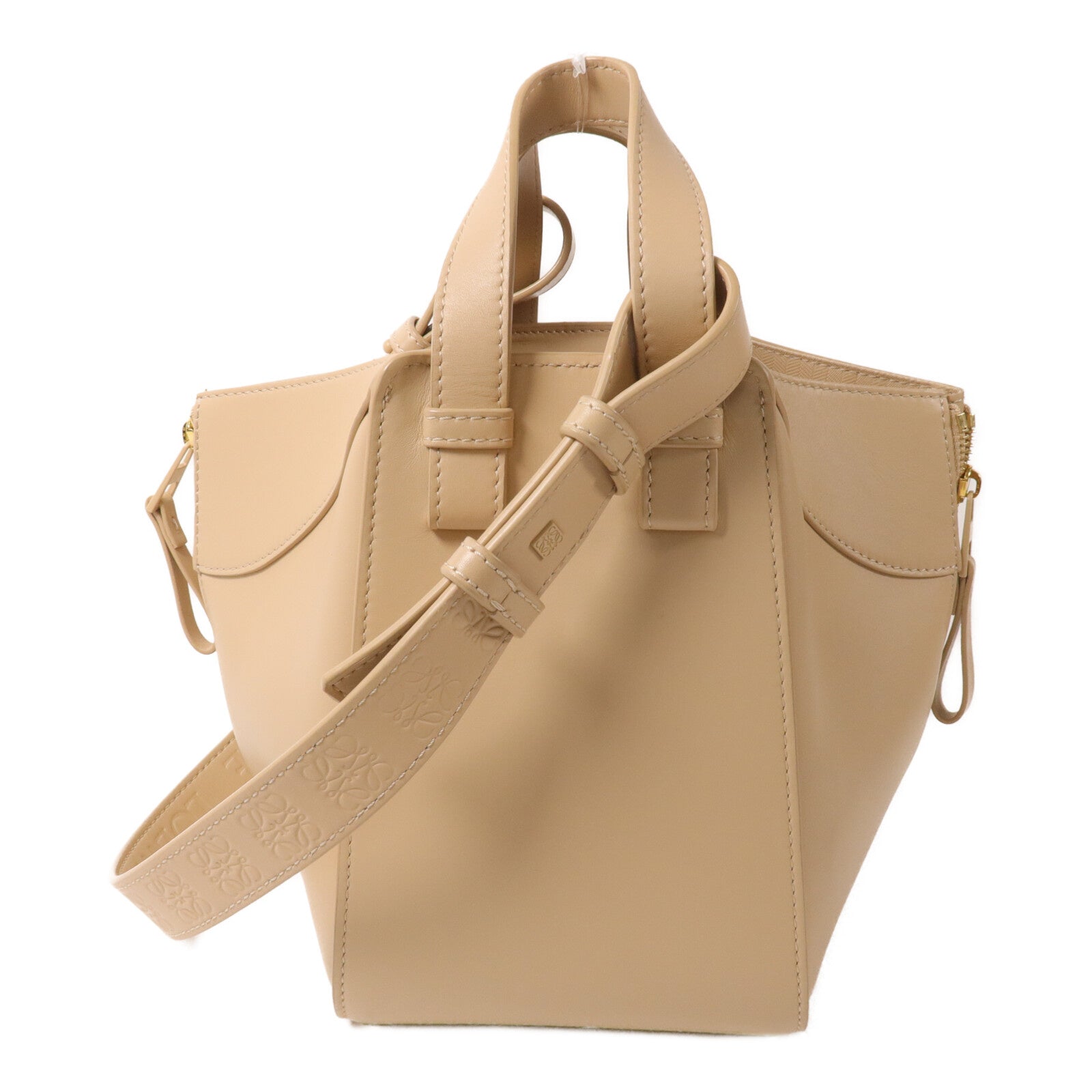 LOEWE 牛皮皮革Hammock Compact手挽肩背兩用袋