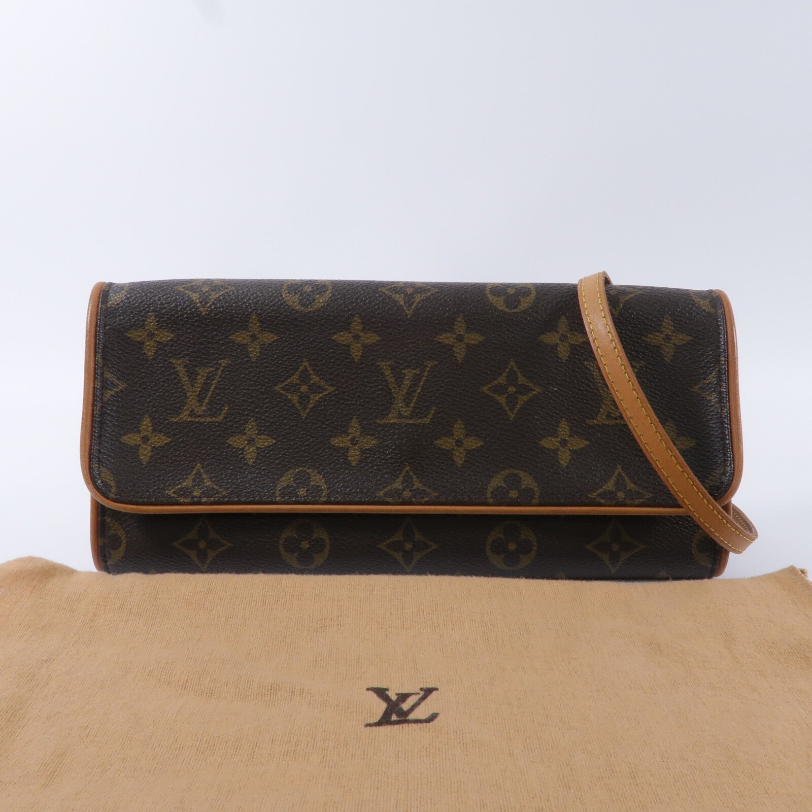 LOUIS VUITTON Monogram Pochette Twin GM肩背袋