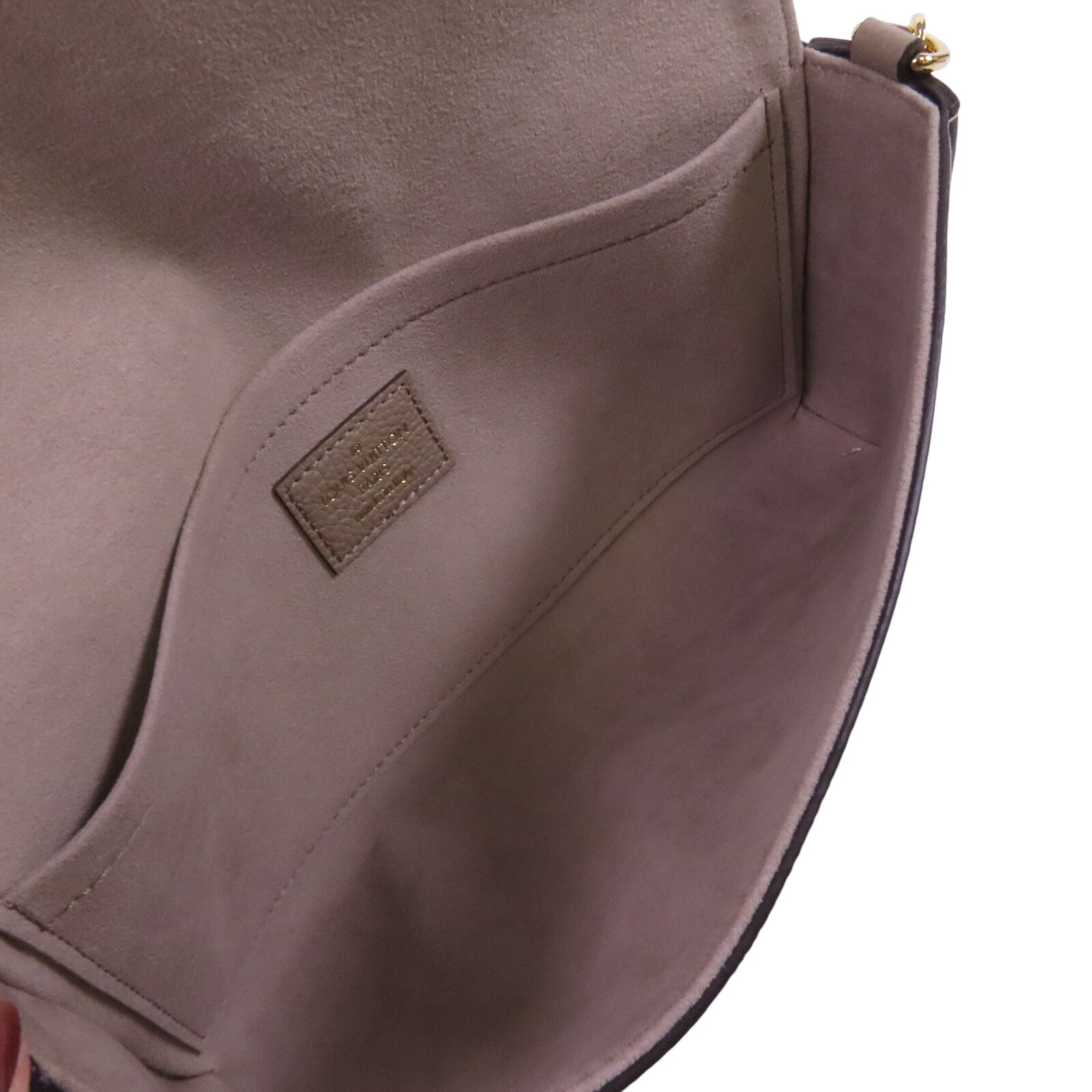 LOUIS VUITTON Monogram Empreinte Felicie Pochette金扣鏈帶肩背袋