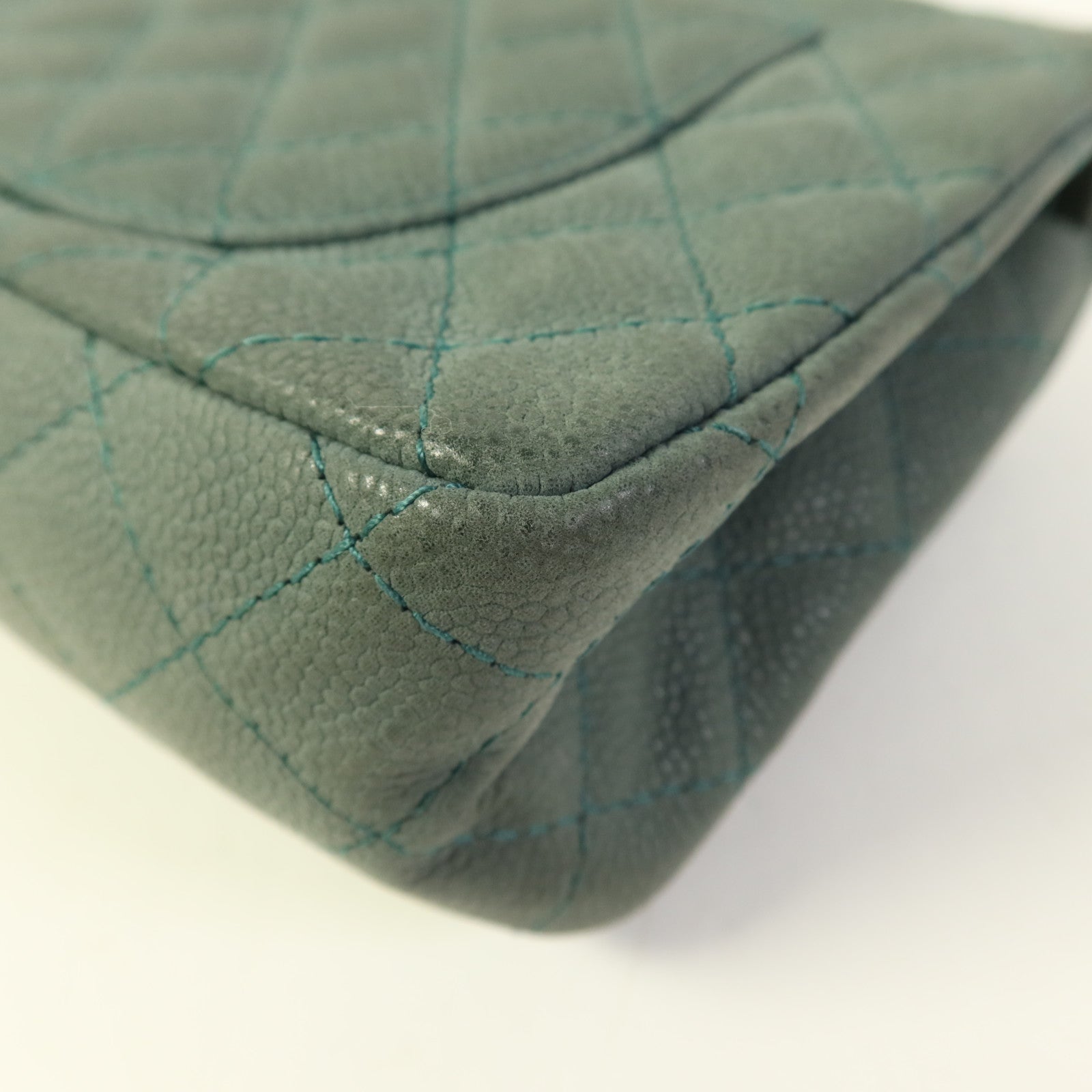 CHANEL 牛皮皮革2.55銀扣鏈帶肩背袋