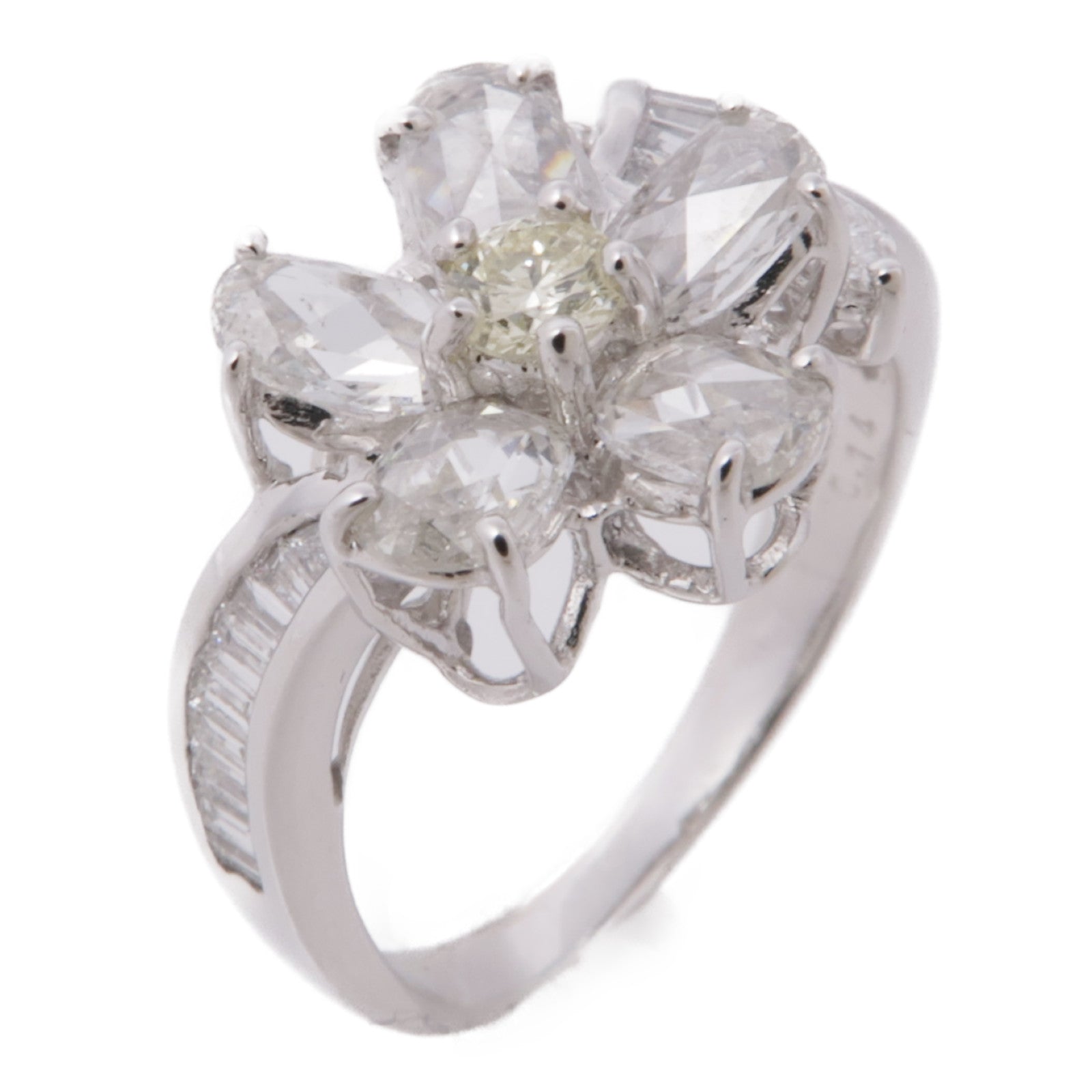 JEWELRY 【激減優惠】18K白金Diamond Ring鑽石戒指US#5.5