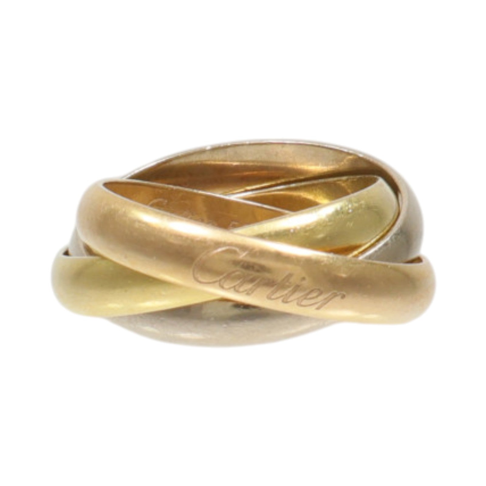 CARTIER 18K黃金/白金/玫瑰金Trinity Ring戒指