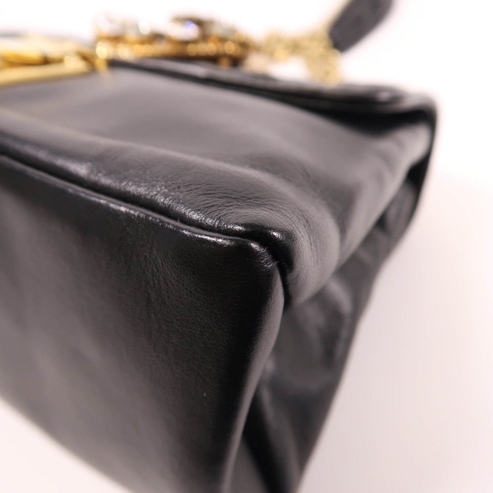 Miu Miu 皮革Chain Shoulder Bag鏈帶肩背袋