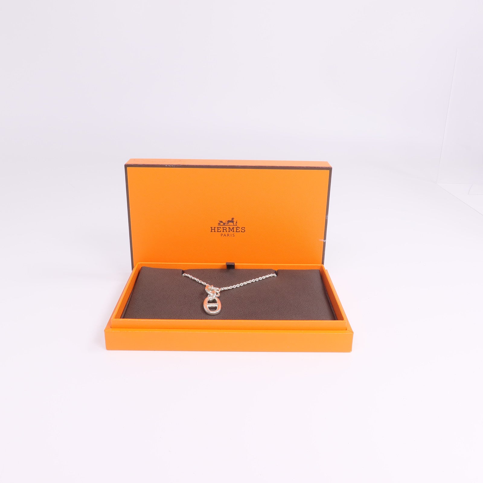 HERMES 925純銀Chaine d'ancre Pendant項鍊
