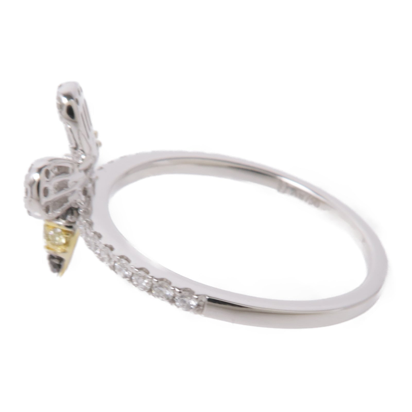 JEWELRY Diamond Ring 18K White Gold US#6.5