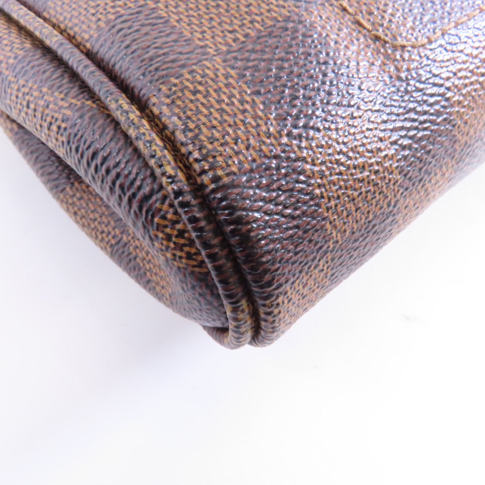 LOUIS VUITTON Damier Favroite PM金扣手挽肩背兩用袋棕色