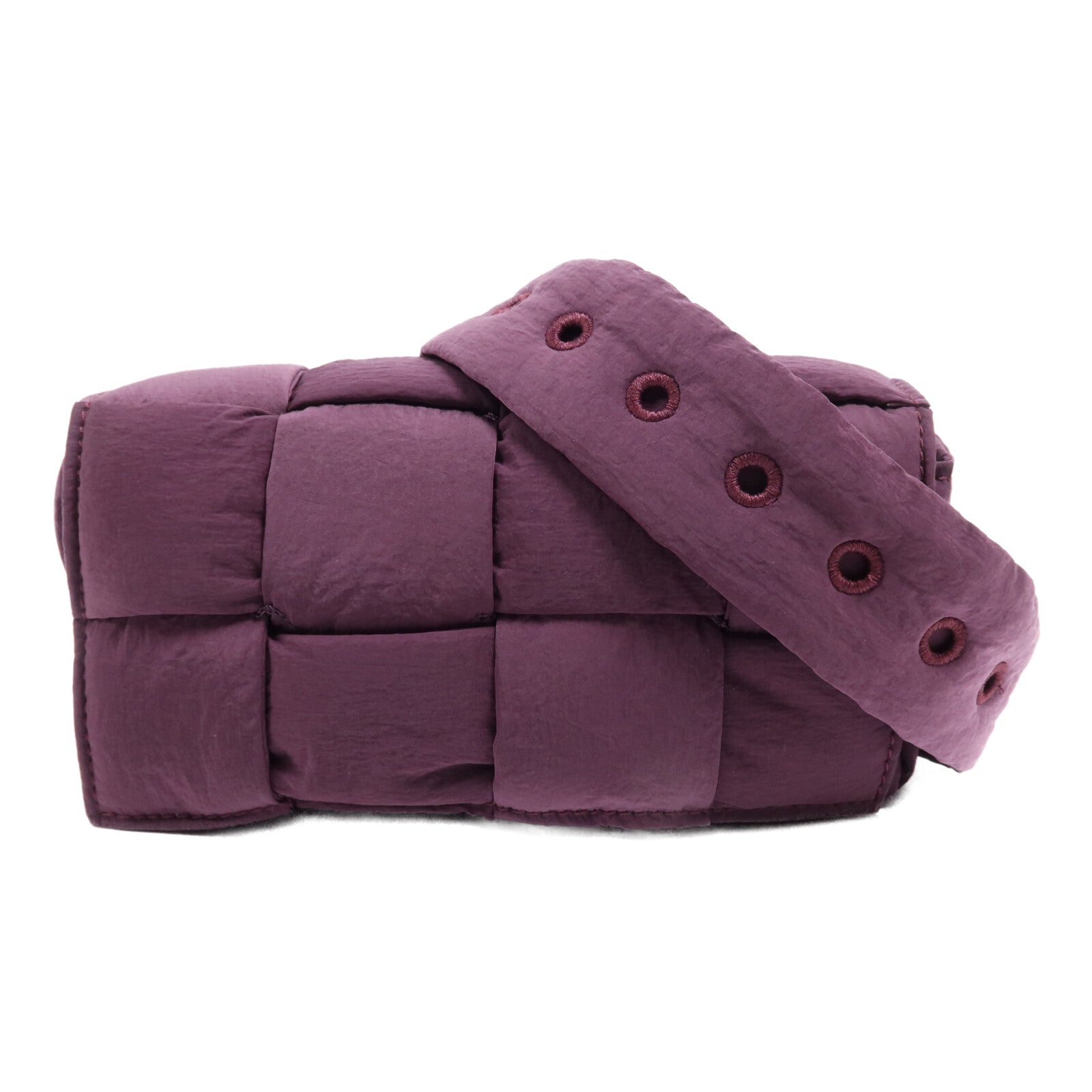 BOTTEGA VENETA 帆布Padded Tech Mini銀扣腰包