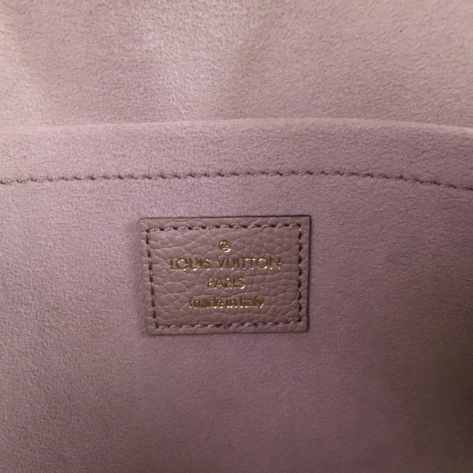 LOUIS VUITTON Monogram Empreinte Felicie Pochette金扣鏈帶肩背袋