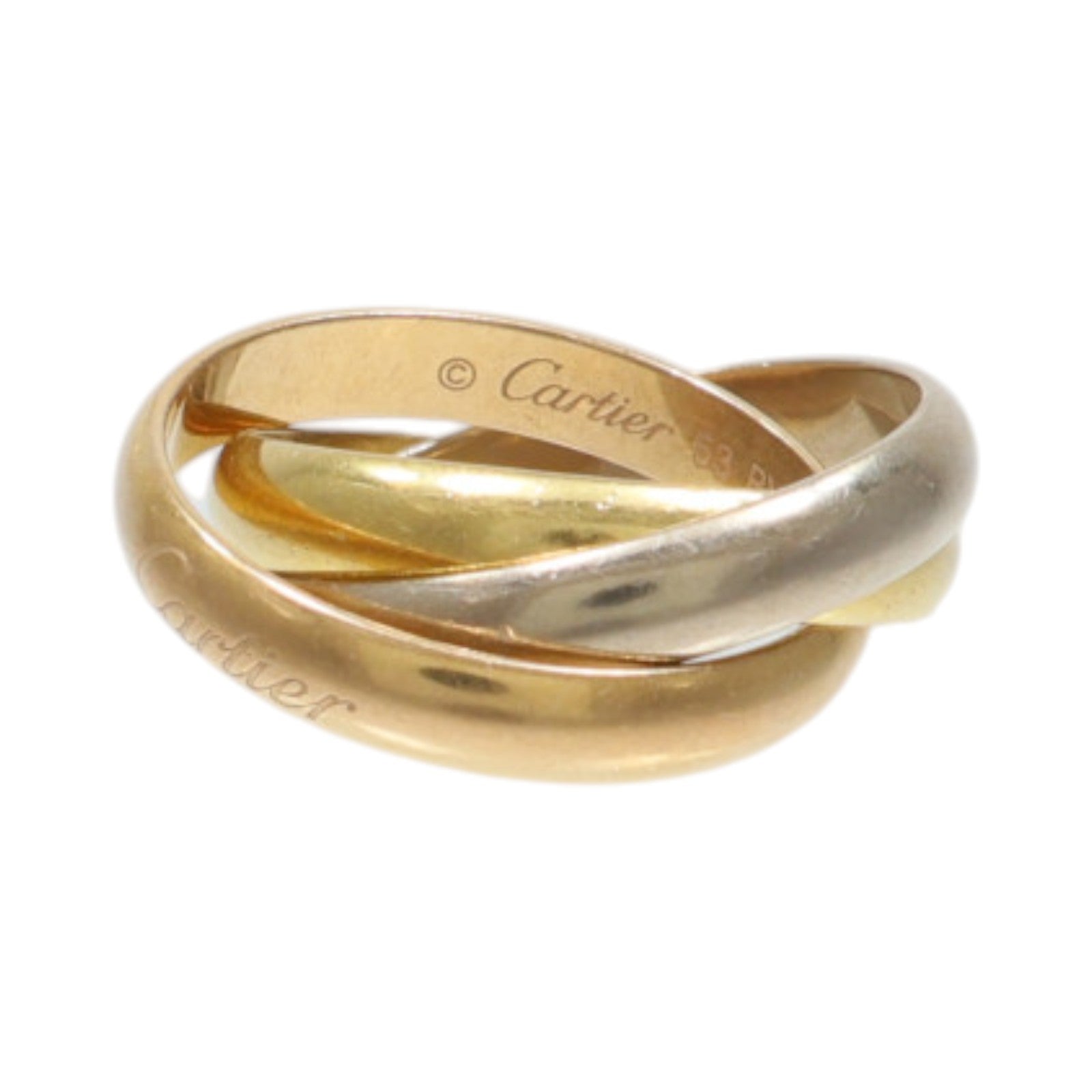 CARTIER 18K黃金/白金/玫瑰金Trinity Ring戒指