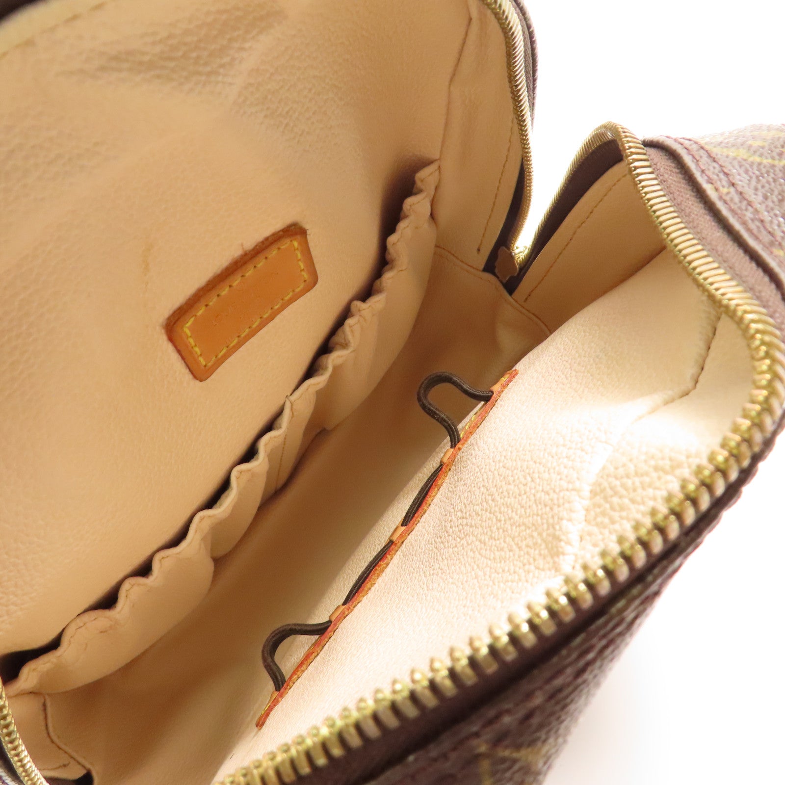 LOUIS VUITTON Monogram Spontini金扣手挽肩背兩用袋棕色