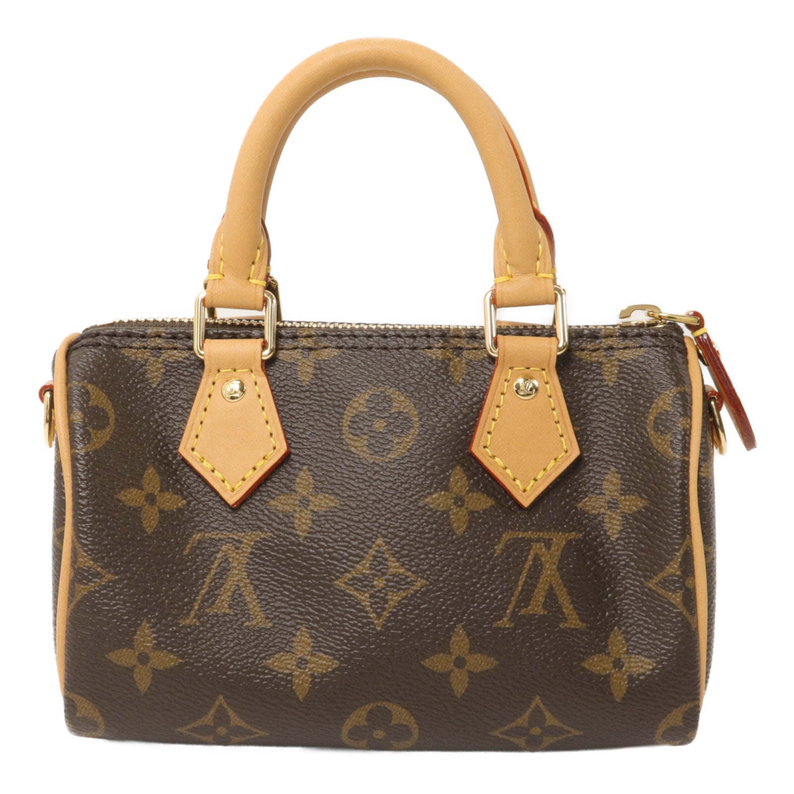 LOUIS VUITTON Monogram Nano Speedy手挽肩背兩用袋