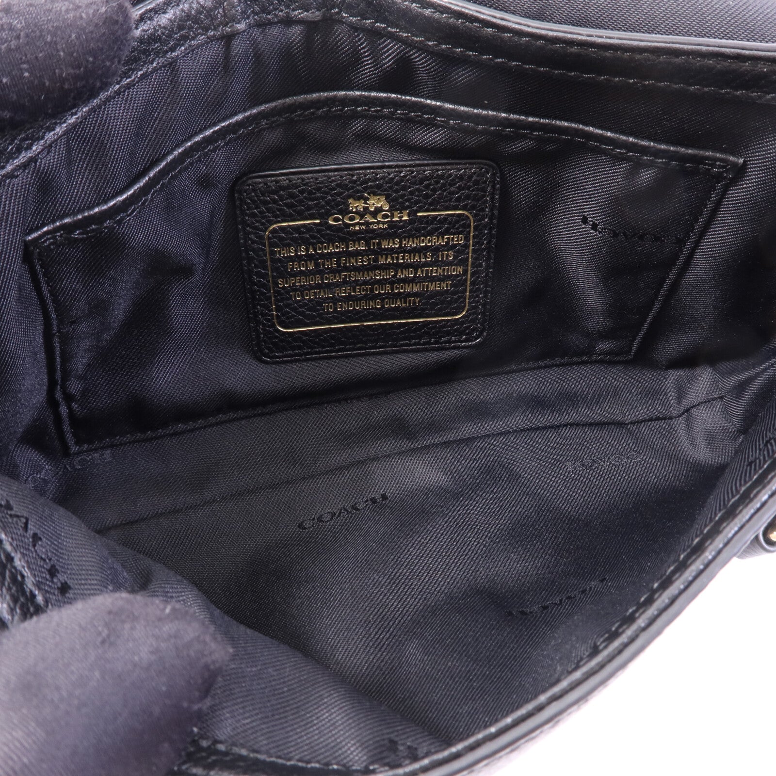 COACH 牛皮皮革Shoulder Bag金扣肩背袋