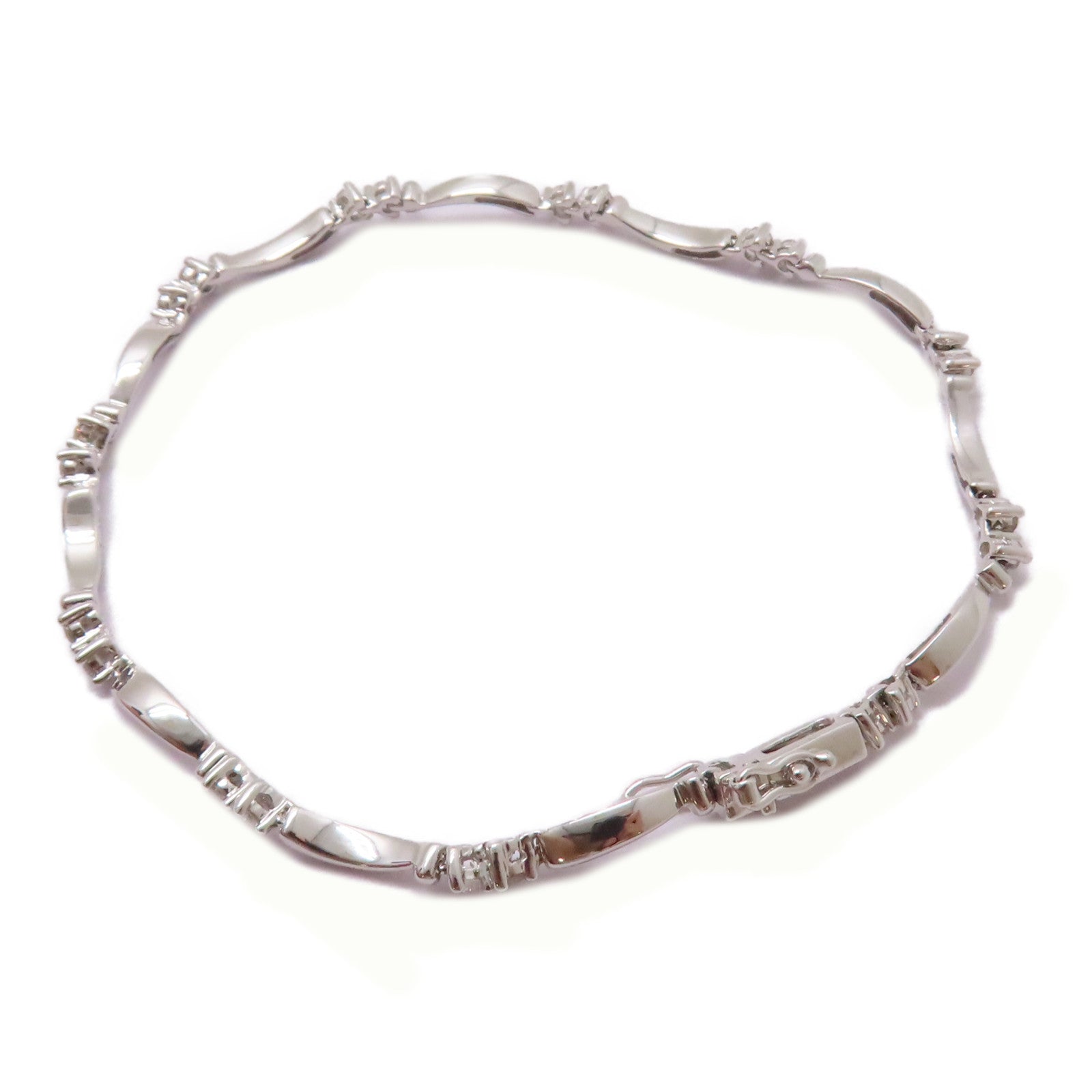 JEWELRY 【激減優惠】18K白金Diamond Bracelet 0.55ct鑽石手鏈