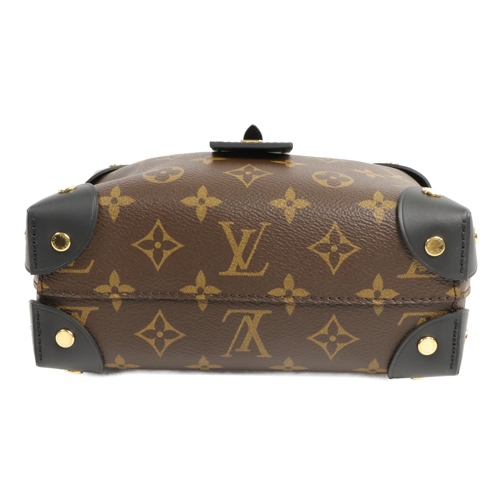 LOUIS VUITTON Monogram Petite Malle Souple手挽肩背兩用袋