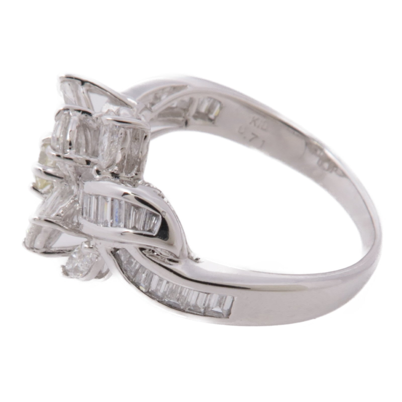 JEWELRY 【激減優惠】18K白金Diamond Ring鑽石戒指US#5.5