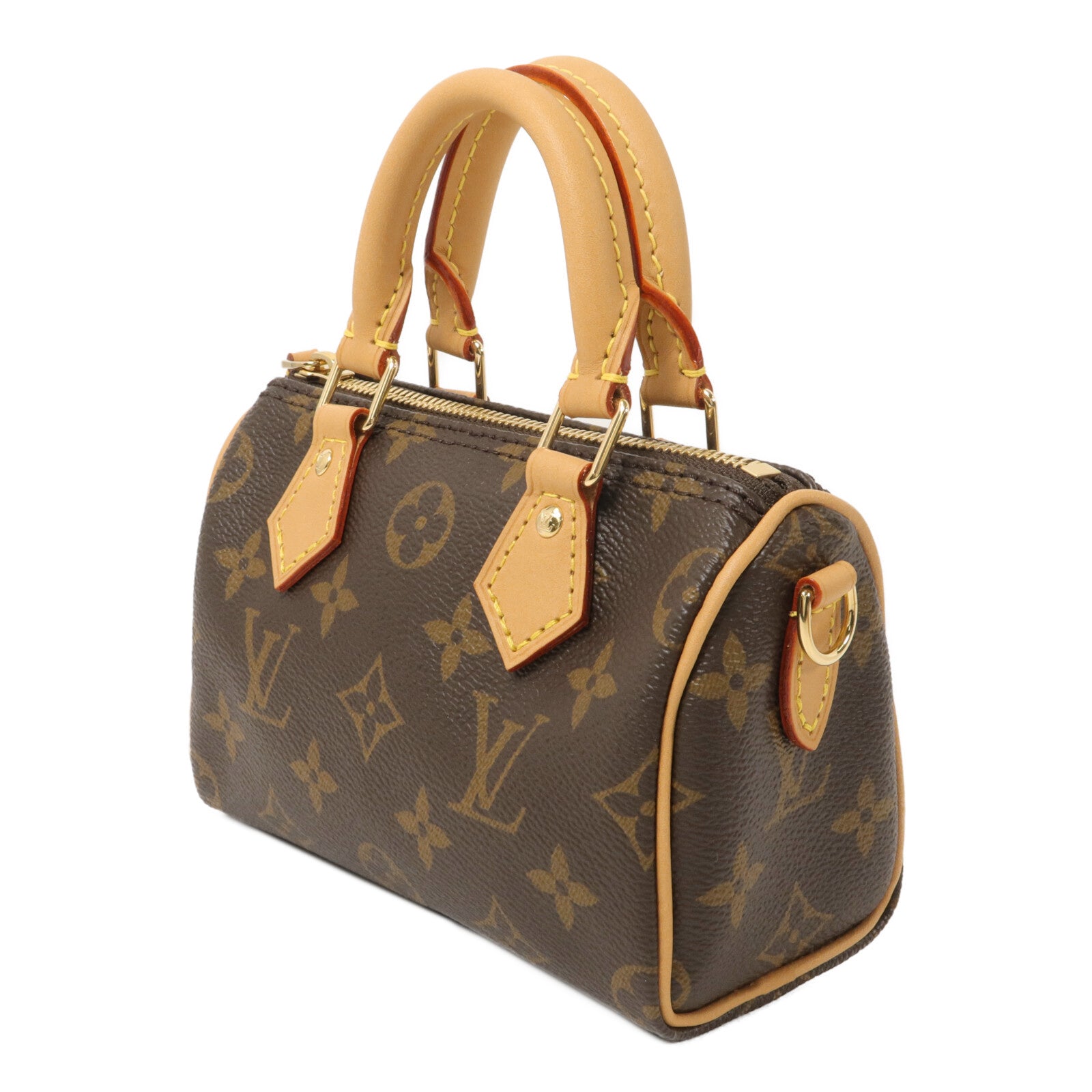 LOUIS VUITTON Monogram Nano Speedy手挽肩背兩用袋