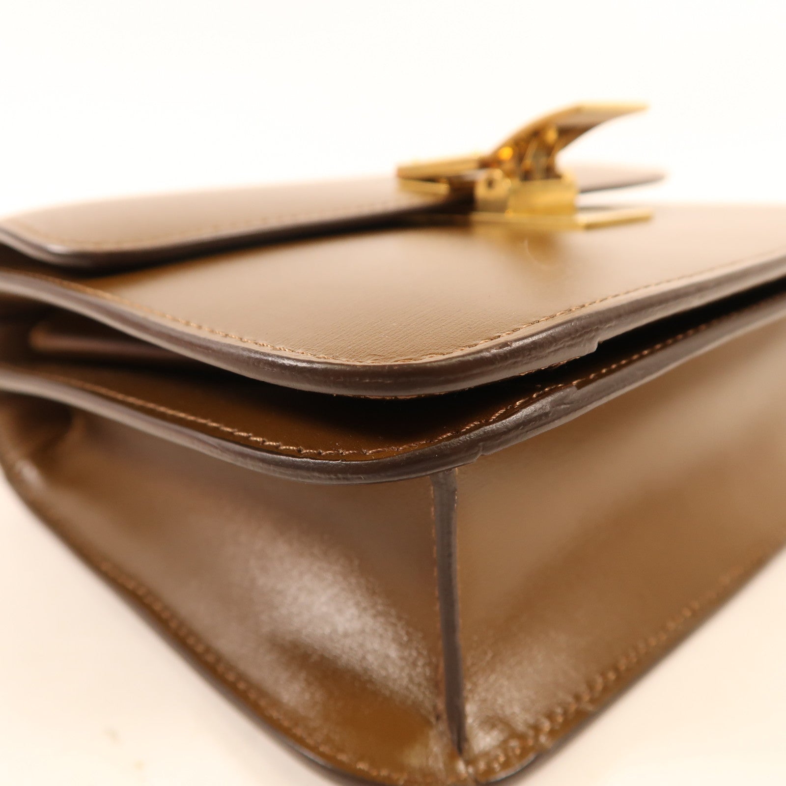 CELINE 牛皮皮革Teen Classic Box金扣肩背袋