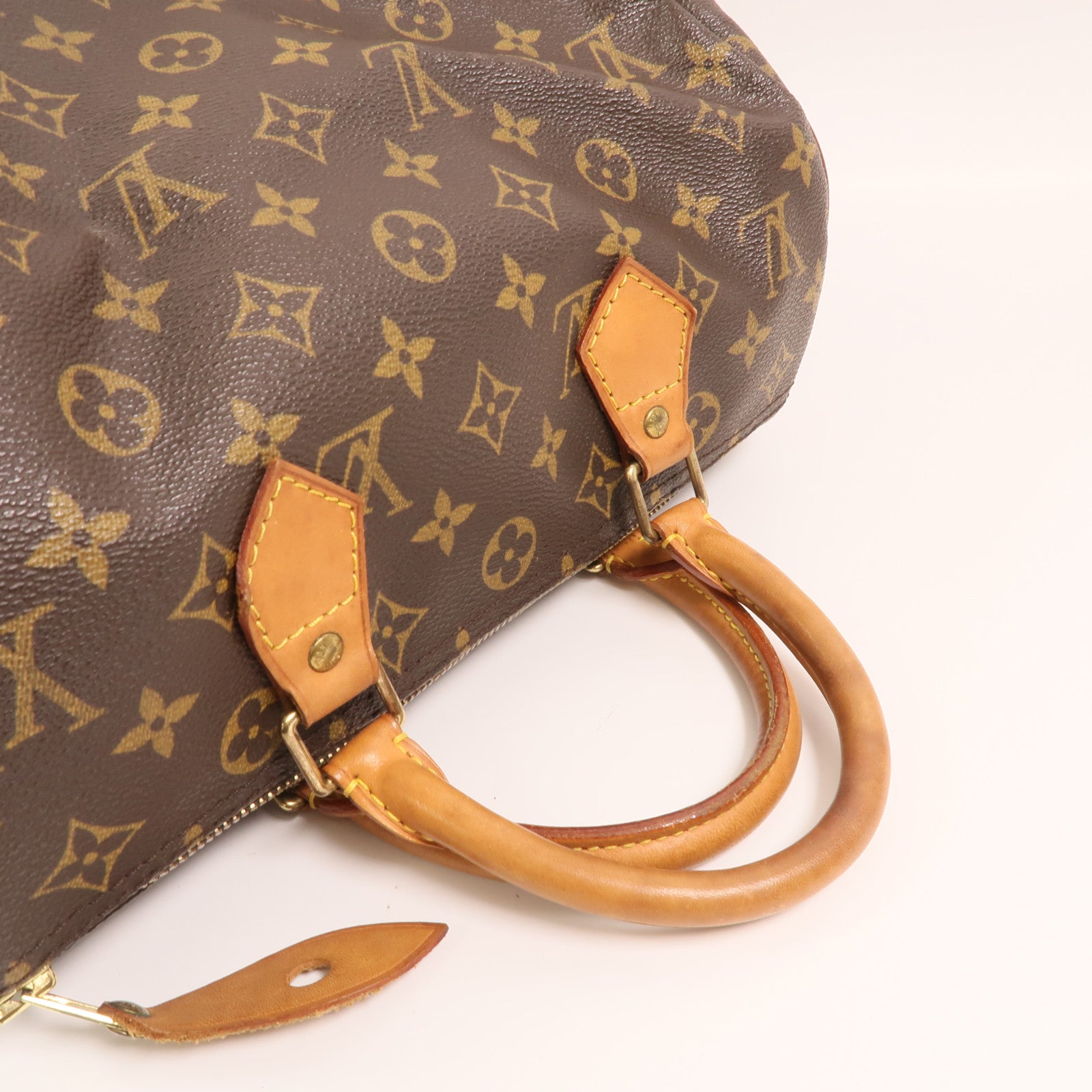 LOUIS VUITTON Monogram Speedy 30金扣手挽袋