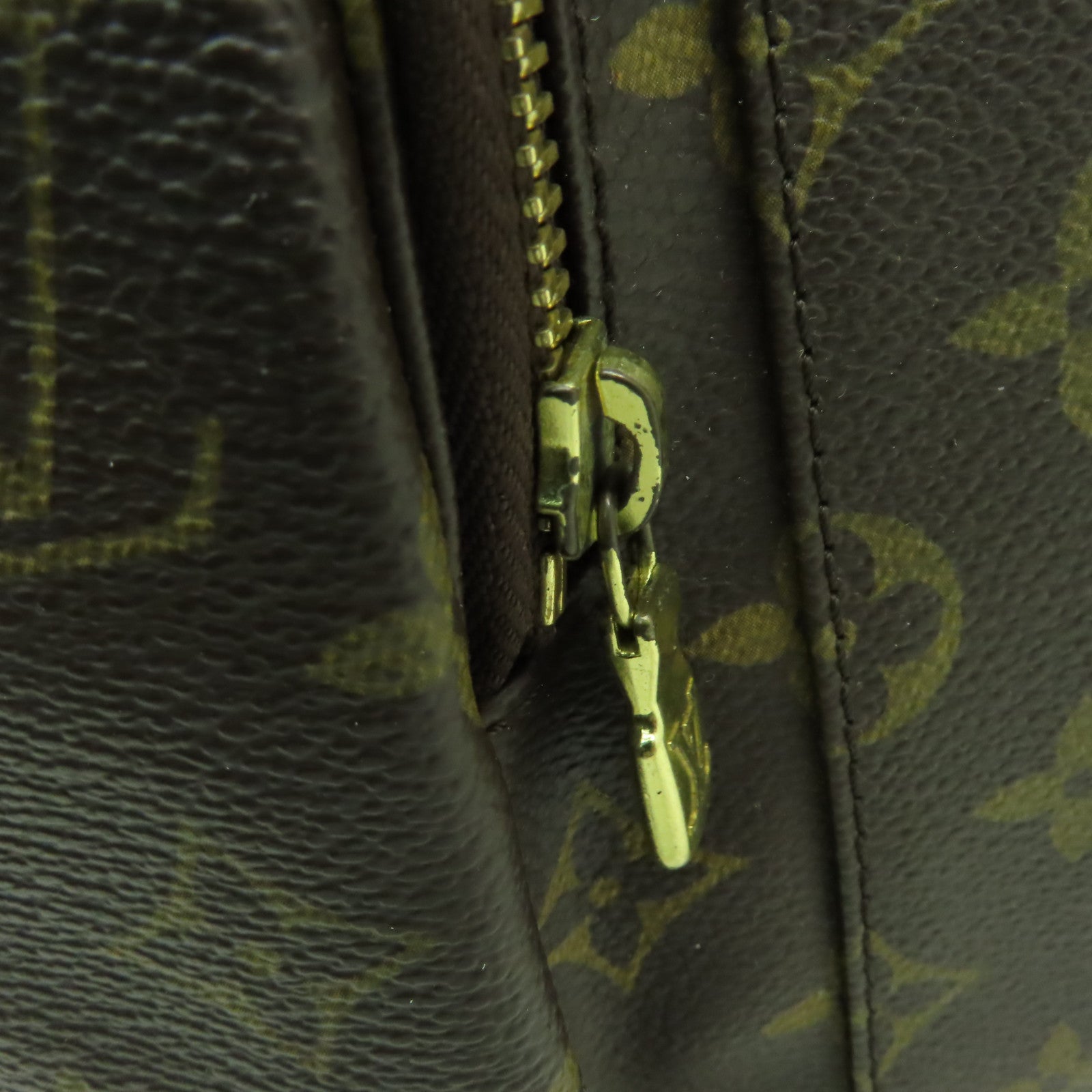 LOUIS VUITTON Monogram Bosphore金扣背包棕色