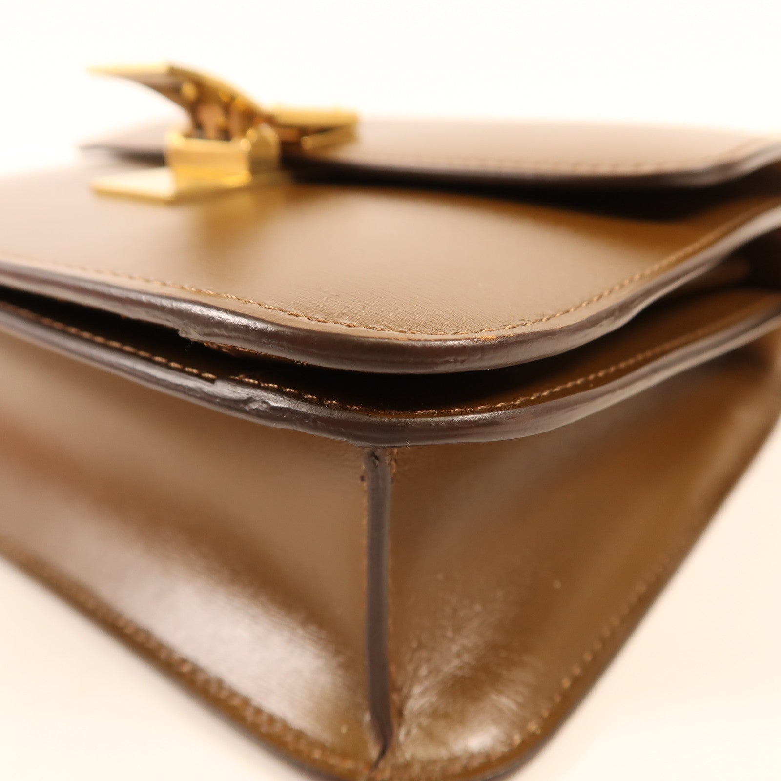 CELINE 牛皮皮革Teen Classic Box金扣肩背袋