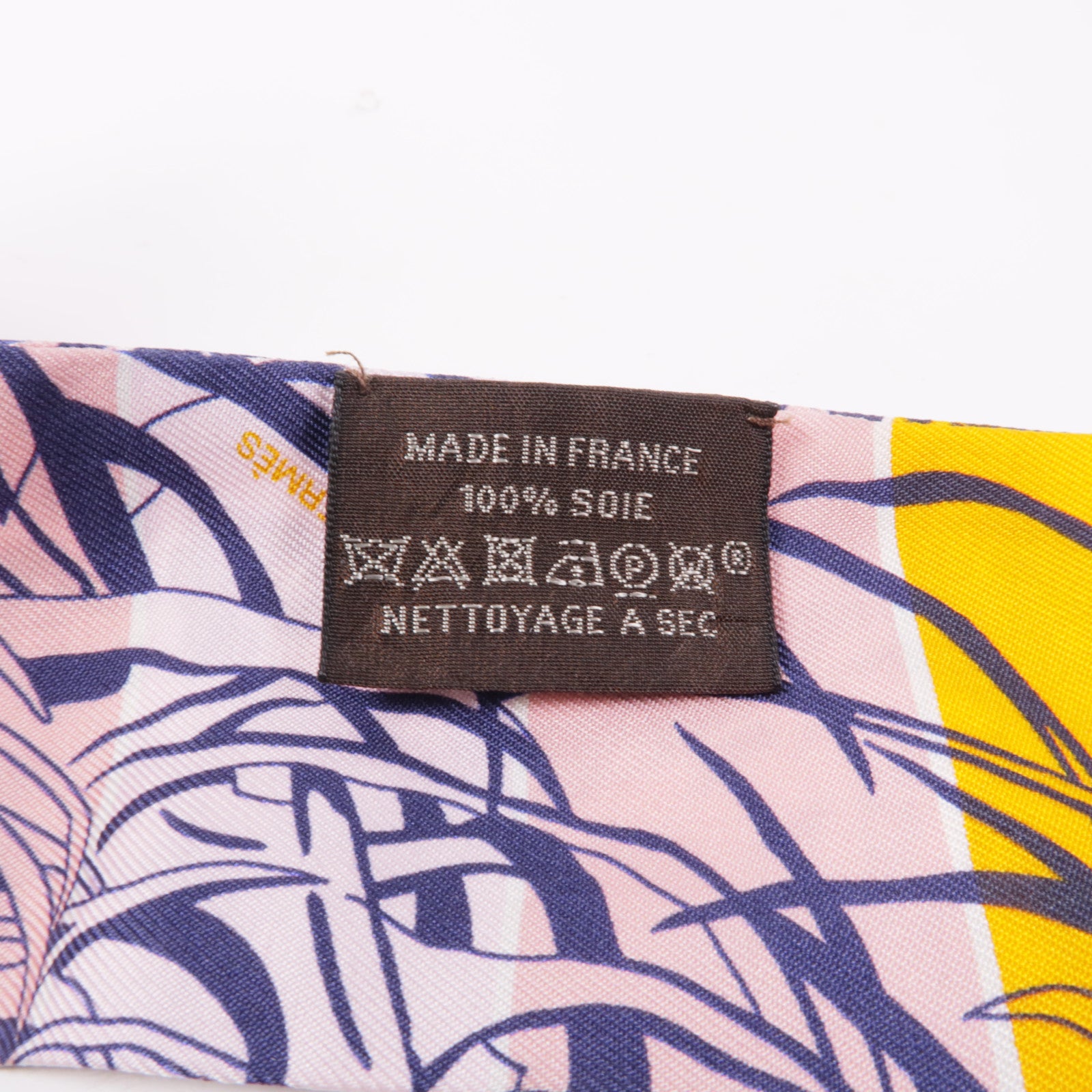 HERMES 絲質Twilly絲巾Orange/Blue/Pink