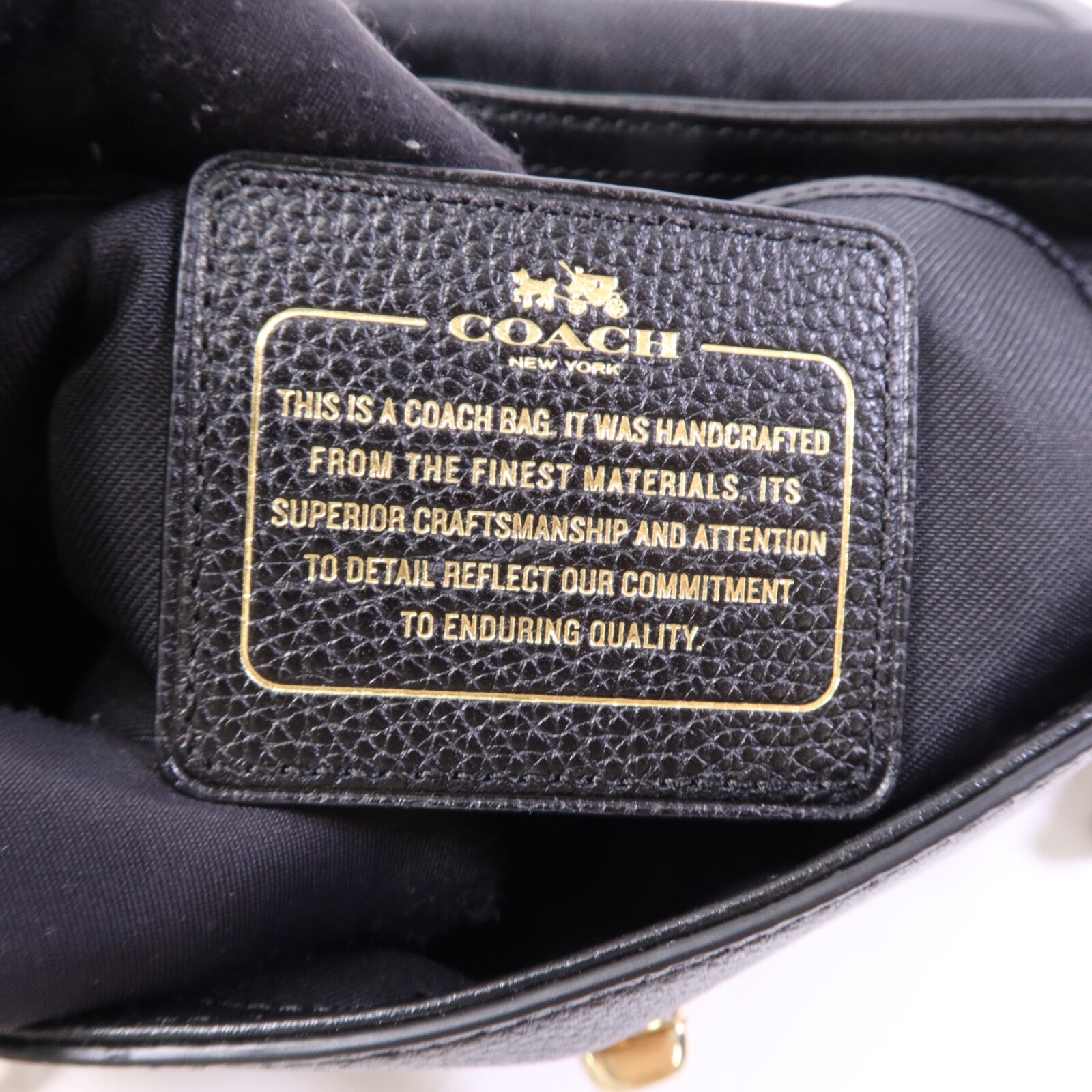 COACH 牛皮皮革Shoulder Bag金扣肩背袋