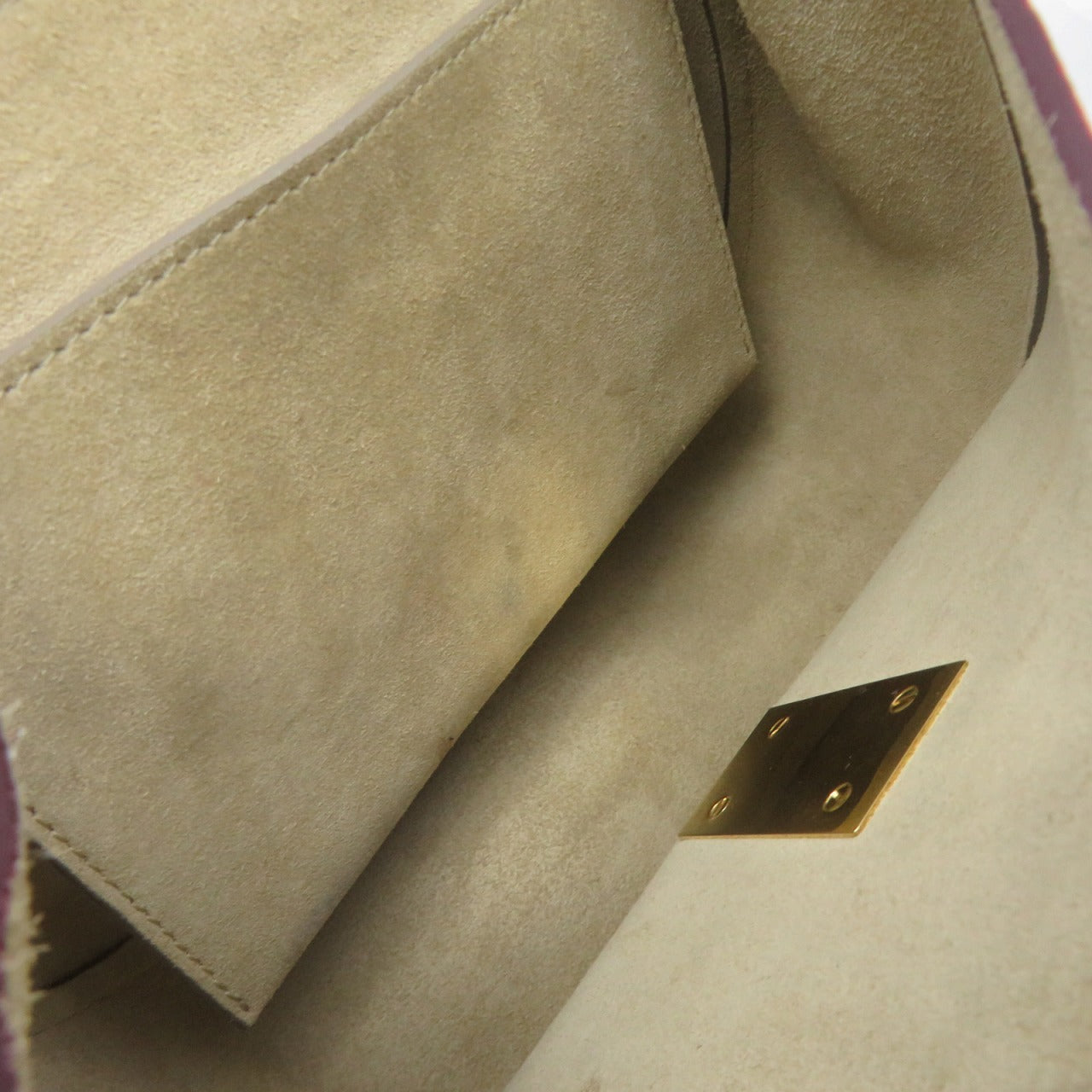 Chloe 【激減優惠】羊皮皮革Drew Shoulder Bag金扣鏈帶肩背袋紅色