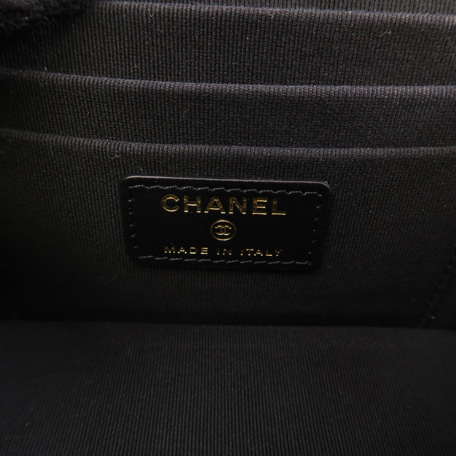 CHANEL 菱格牛皮皮革Vanity Case金扣手挽肩背兩用袋黑色