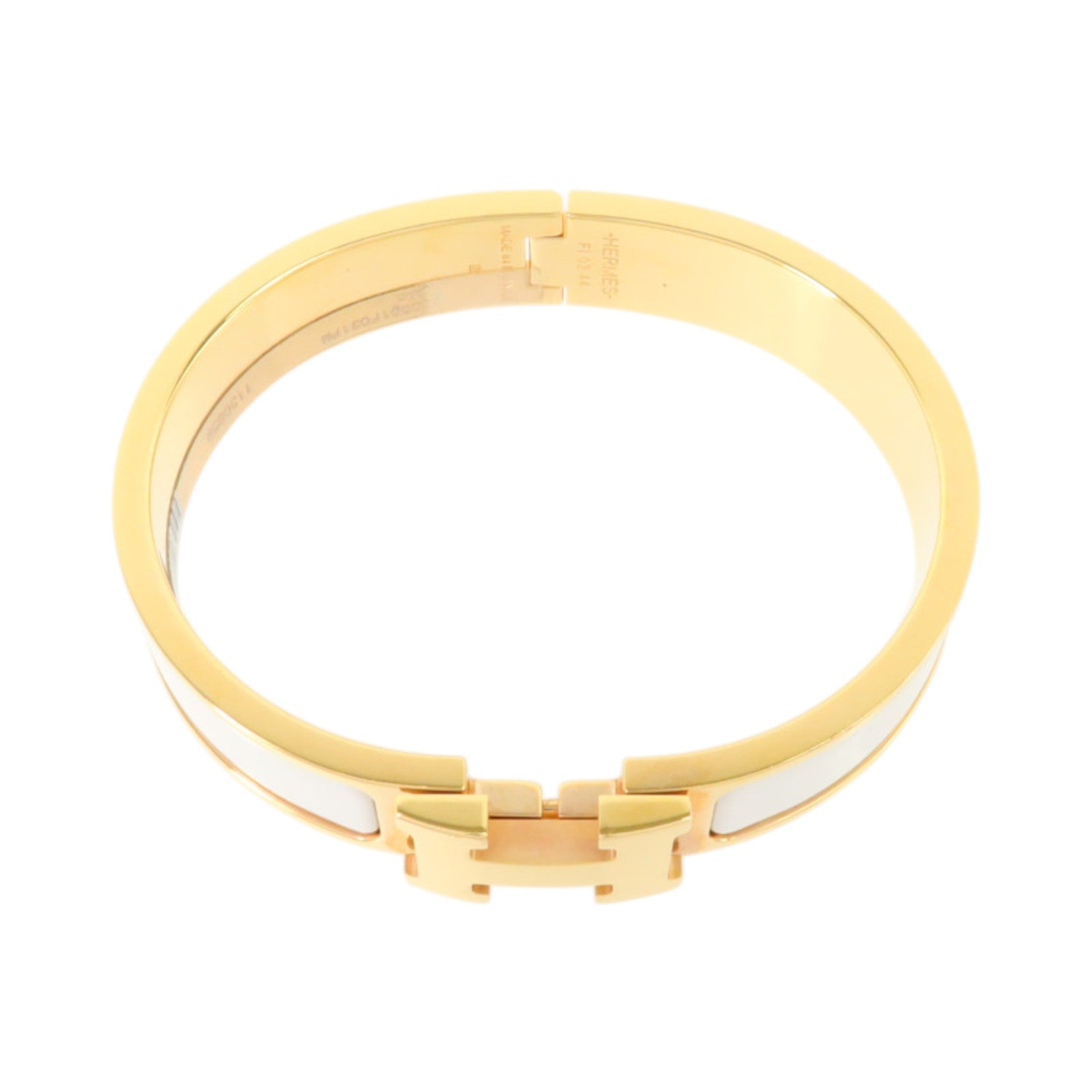 HERMES 金屬/琺瑯Clic H Bracelet金扣手鏈