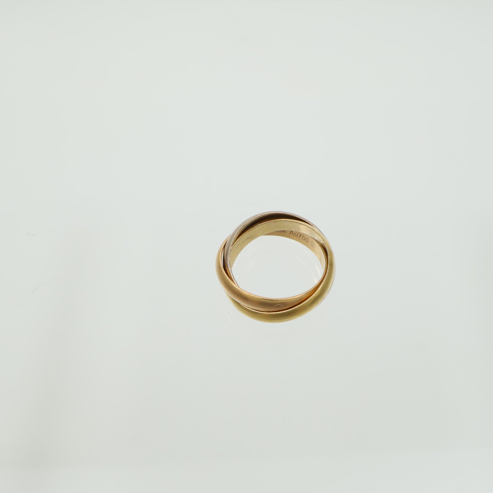 CARTIER 18K黃金/白金/玫瑰金Trinity Ring戒指
