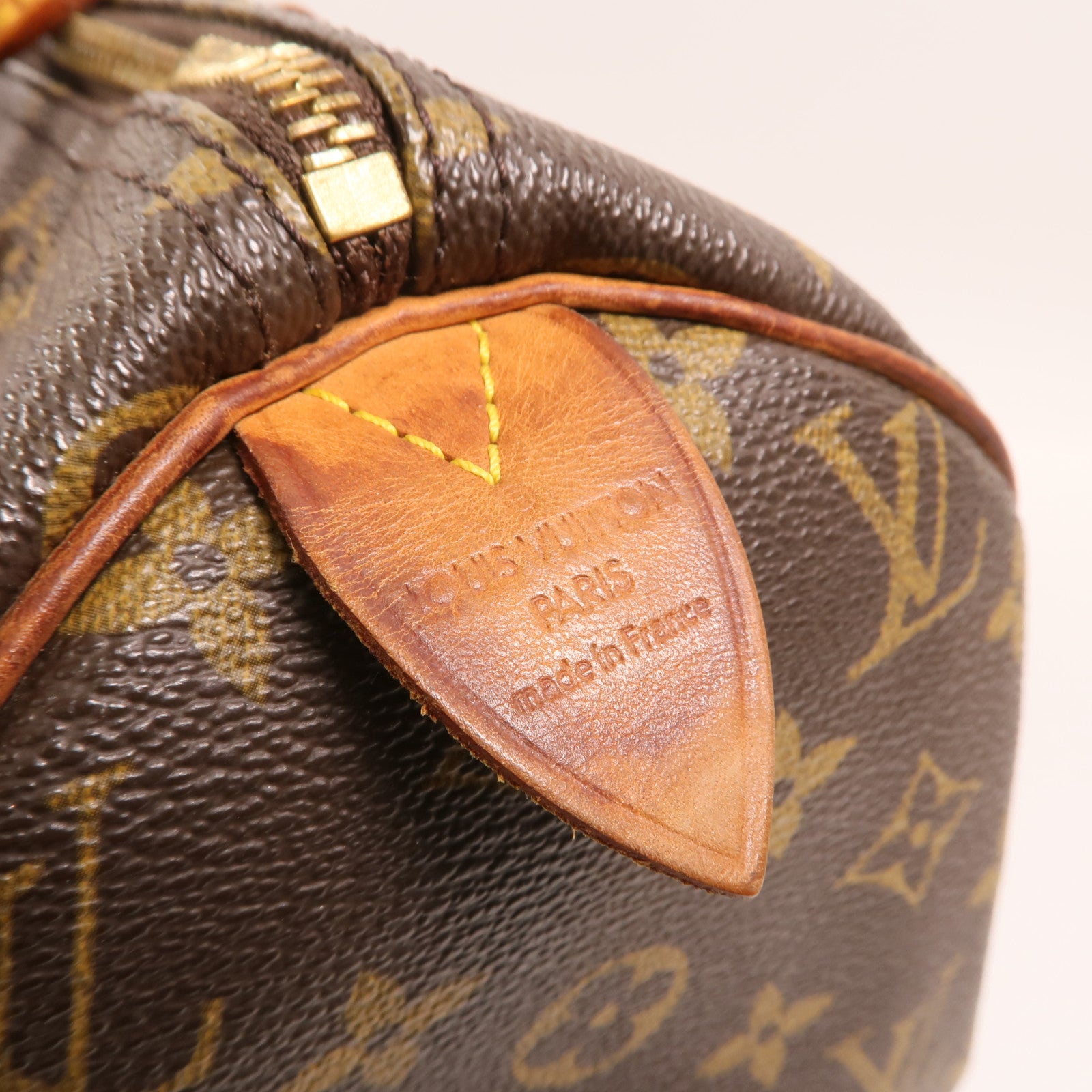 LOUIS VUITTON Monogram Speedy 30金扣手挽袋