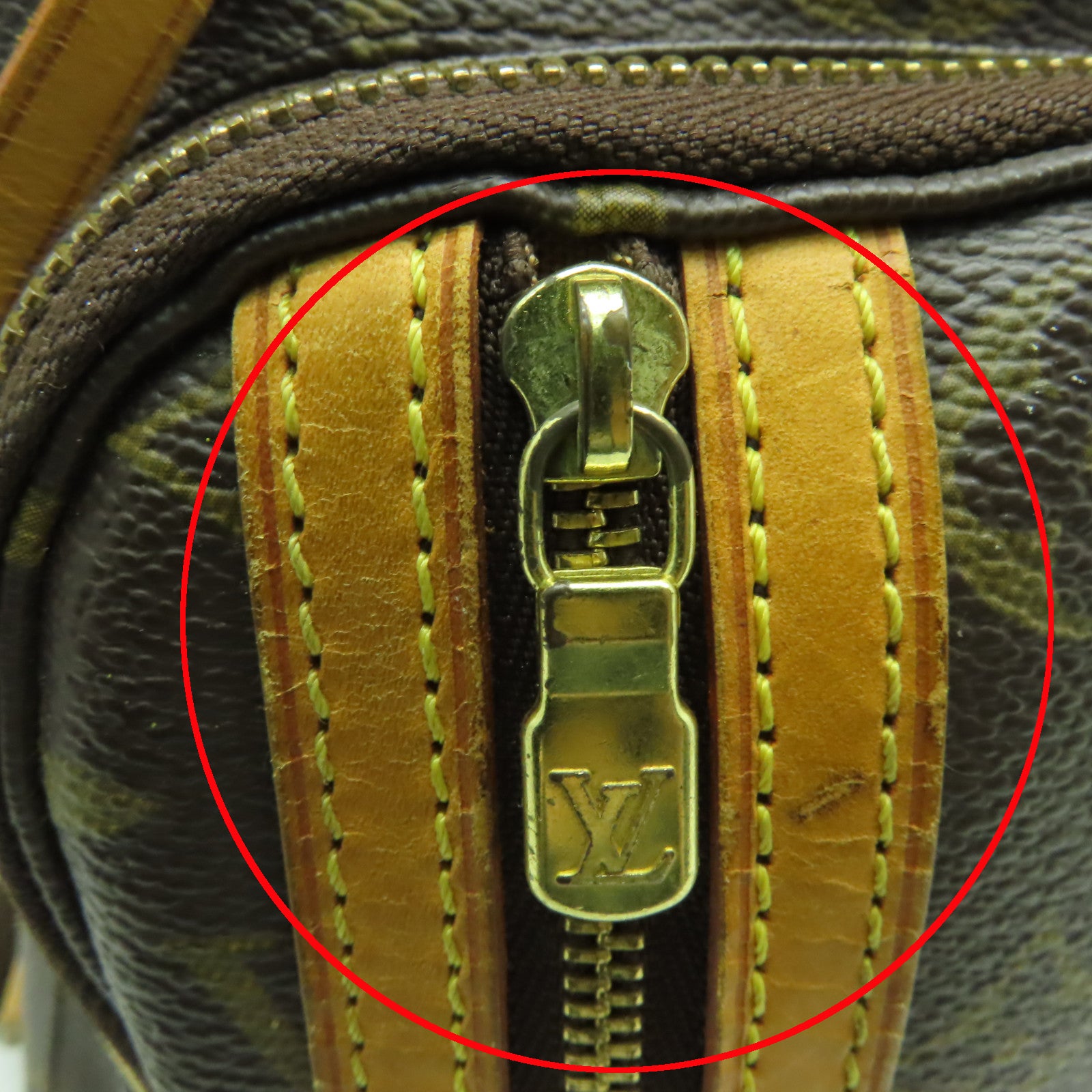LOUIS VUITTON Monogram Bosphore金扣背包棕色