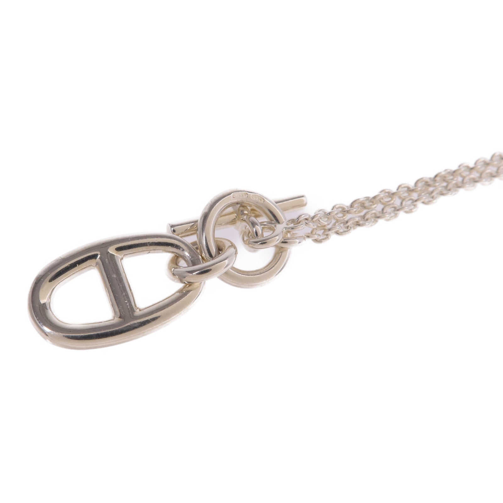 HERMES 925純銀Chaine d'ancre Pendant項鍊