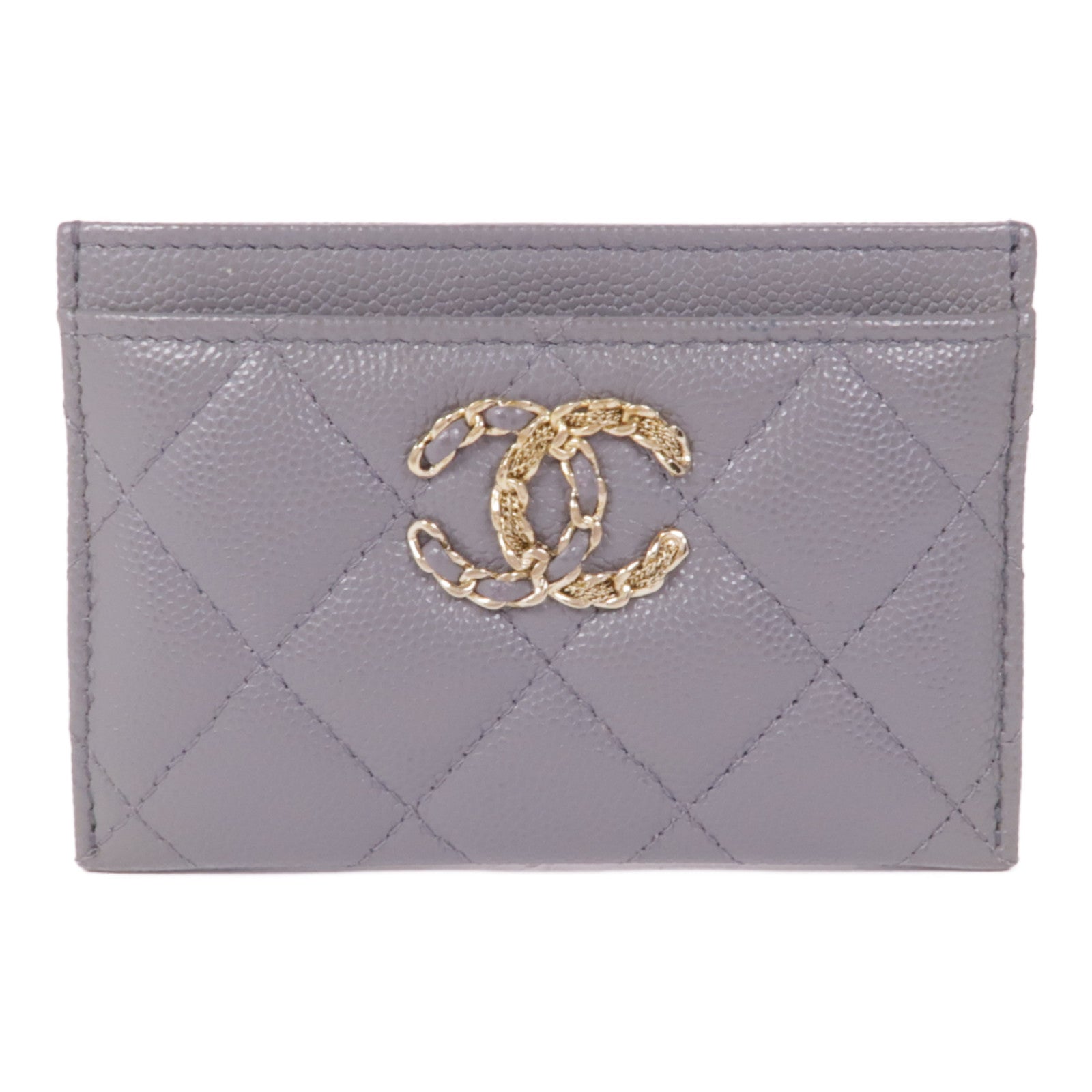 CHANEL 牛皮皮革Card Case金扣卡片套
