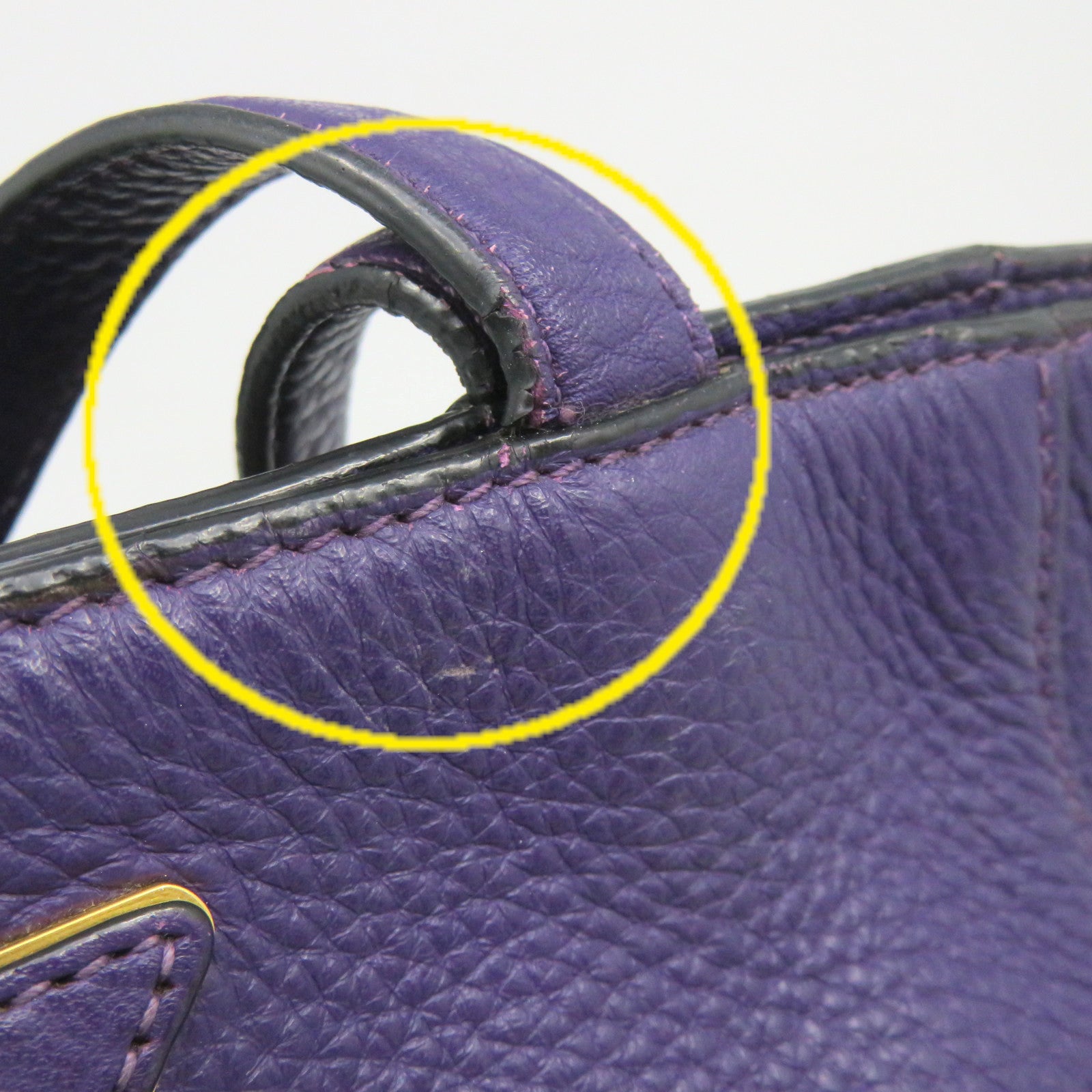 PRADA 牛皮皮革Shoulder Bag肩背袋紫色