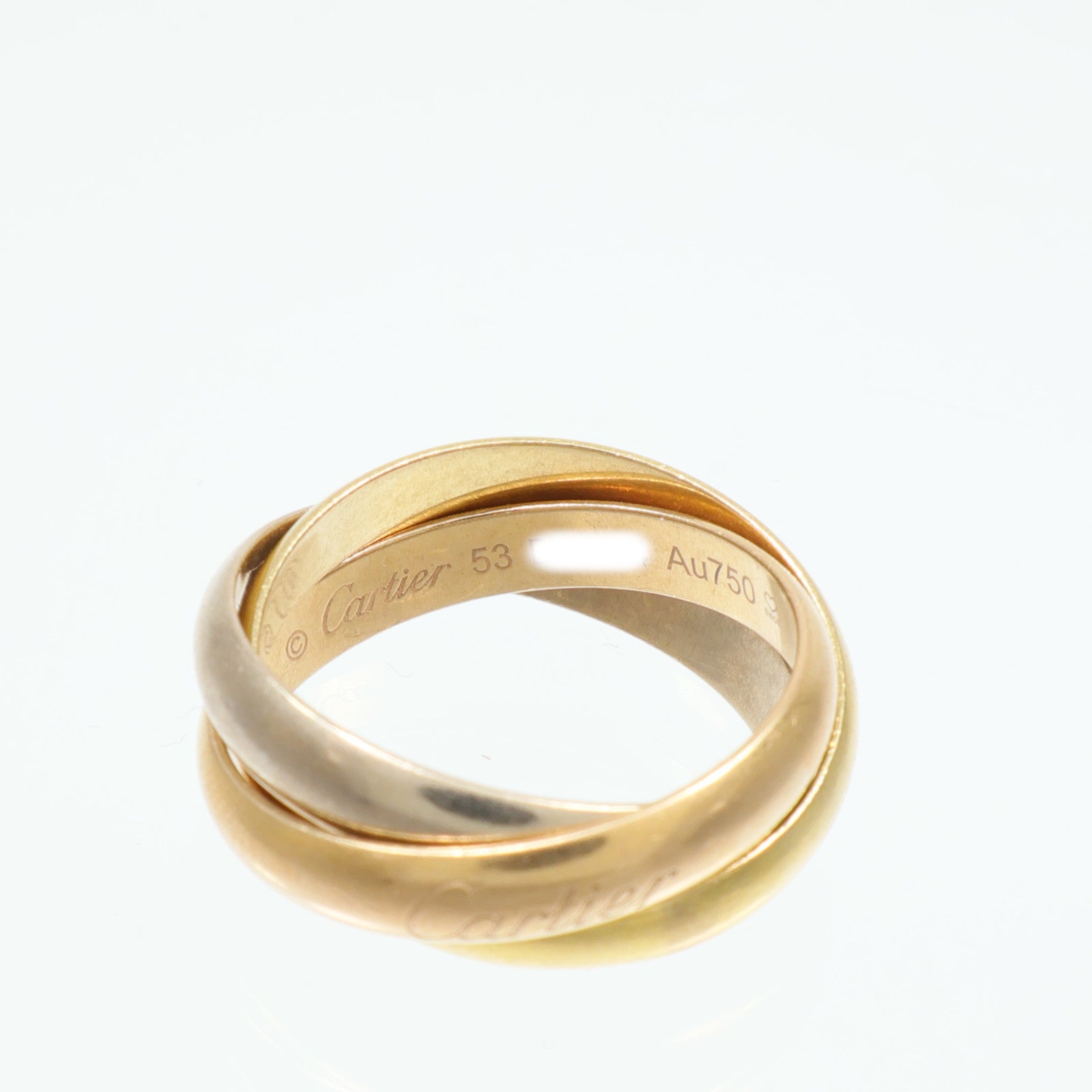 CARTIER 18K黃金/白金/玫瑰金Trinity Ring戒指